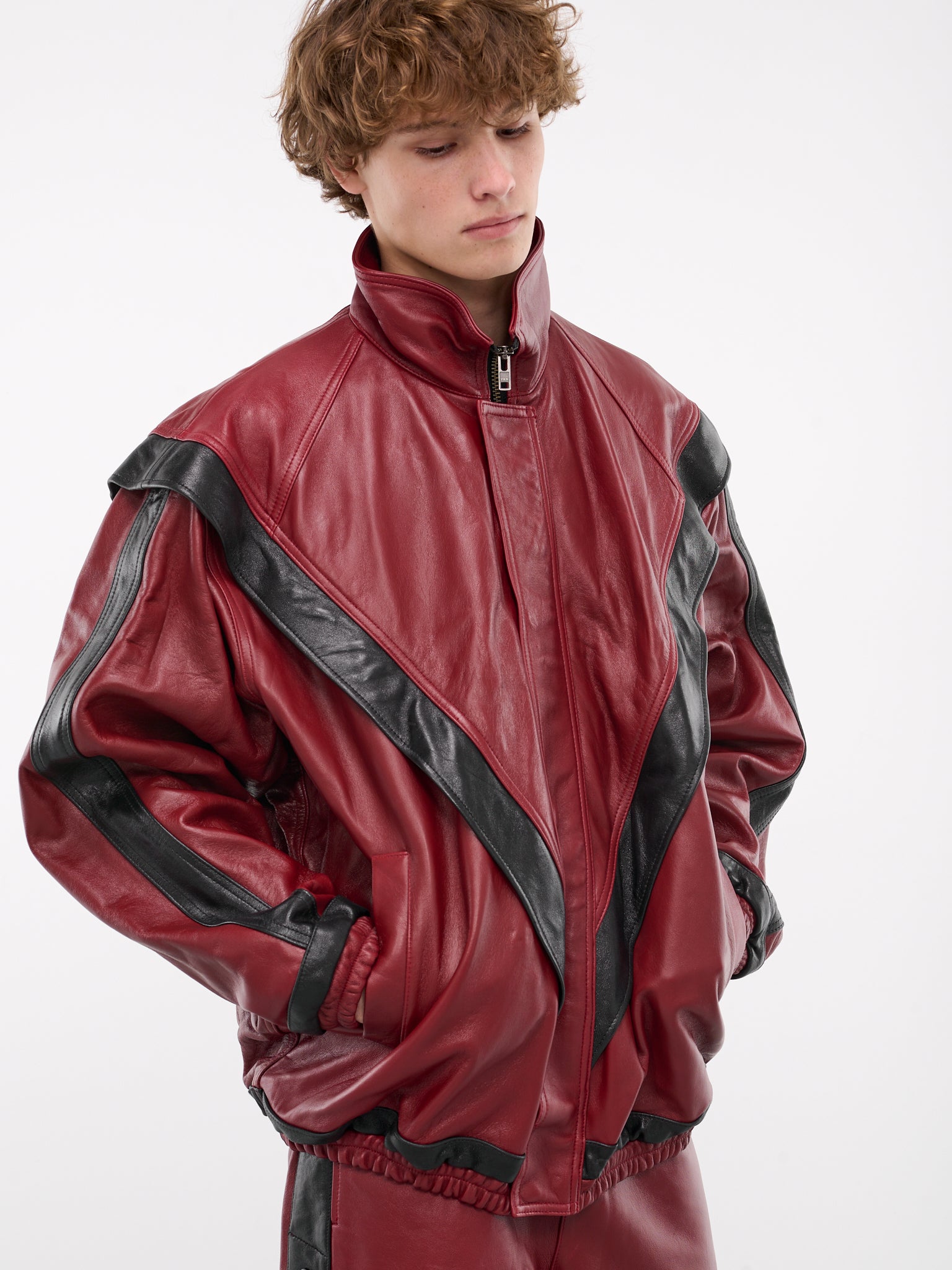 DOUBLET Leather Track Jacket H.Lorenzo