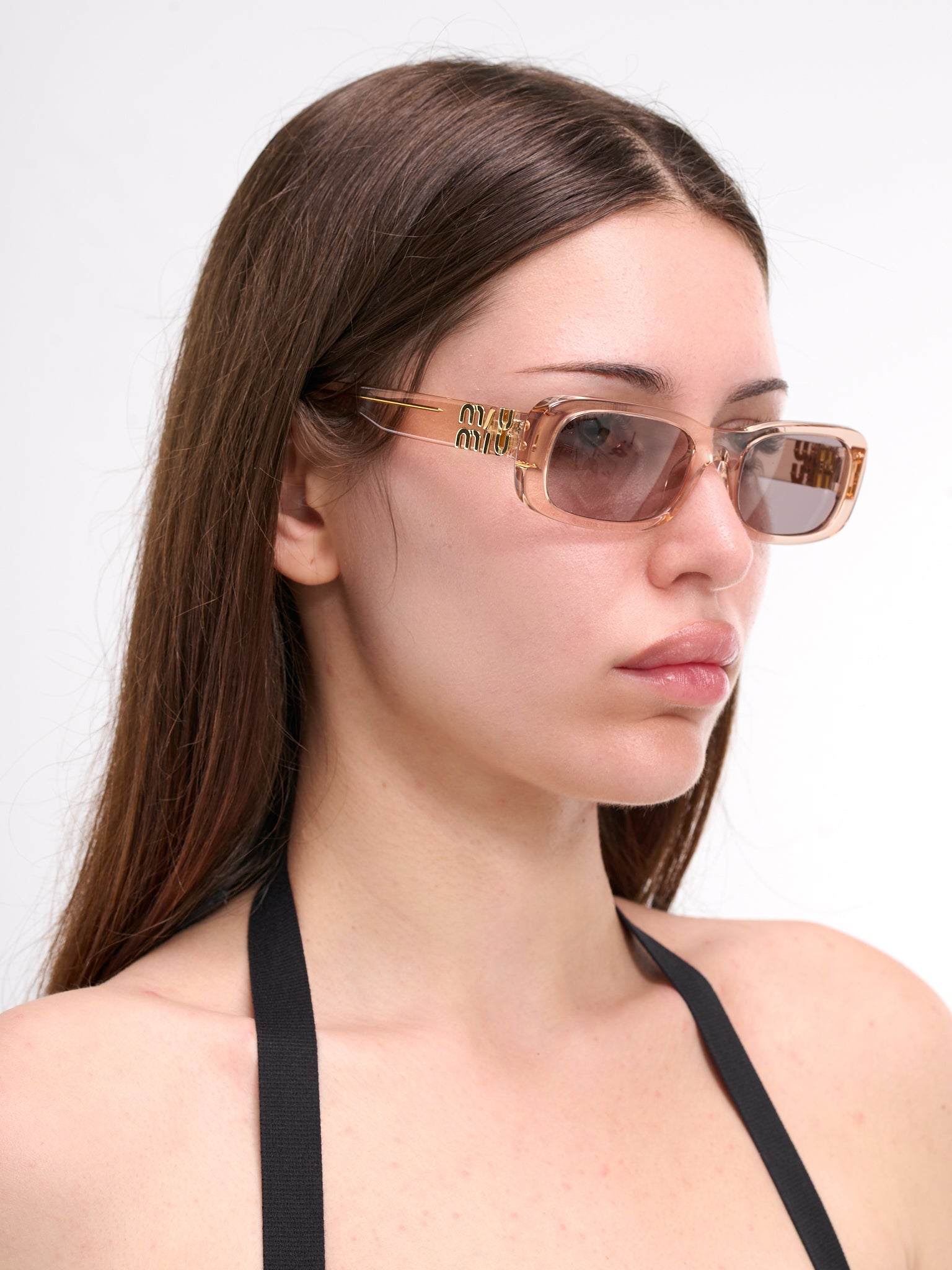 Rectangular Sunglasses (0MU-08ZS-TRANSPARENT-PURPLE-BR)