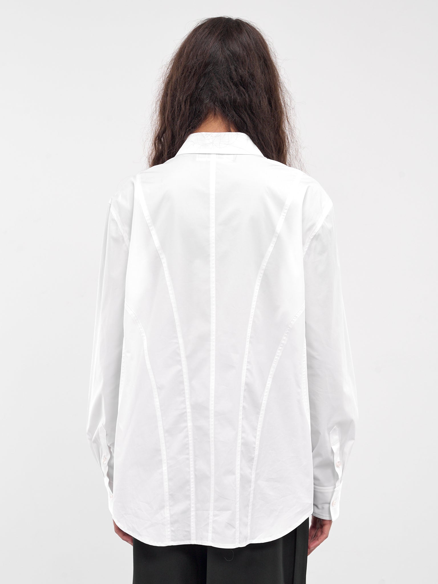 Corset Cut-Out Shirt (0557-T706-WHITE)