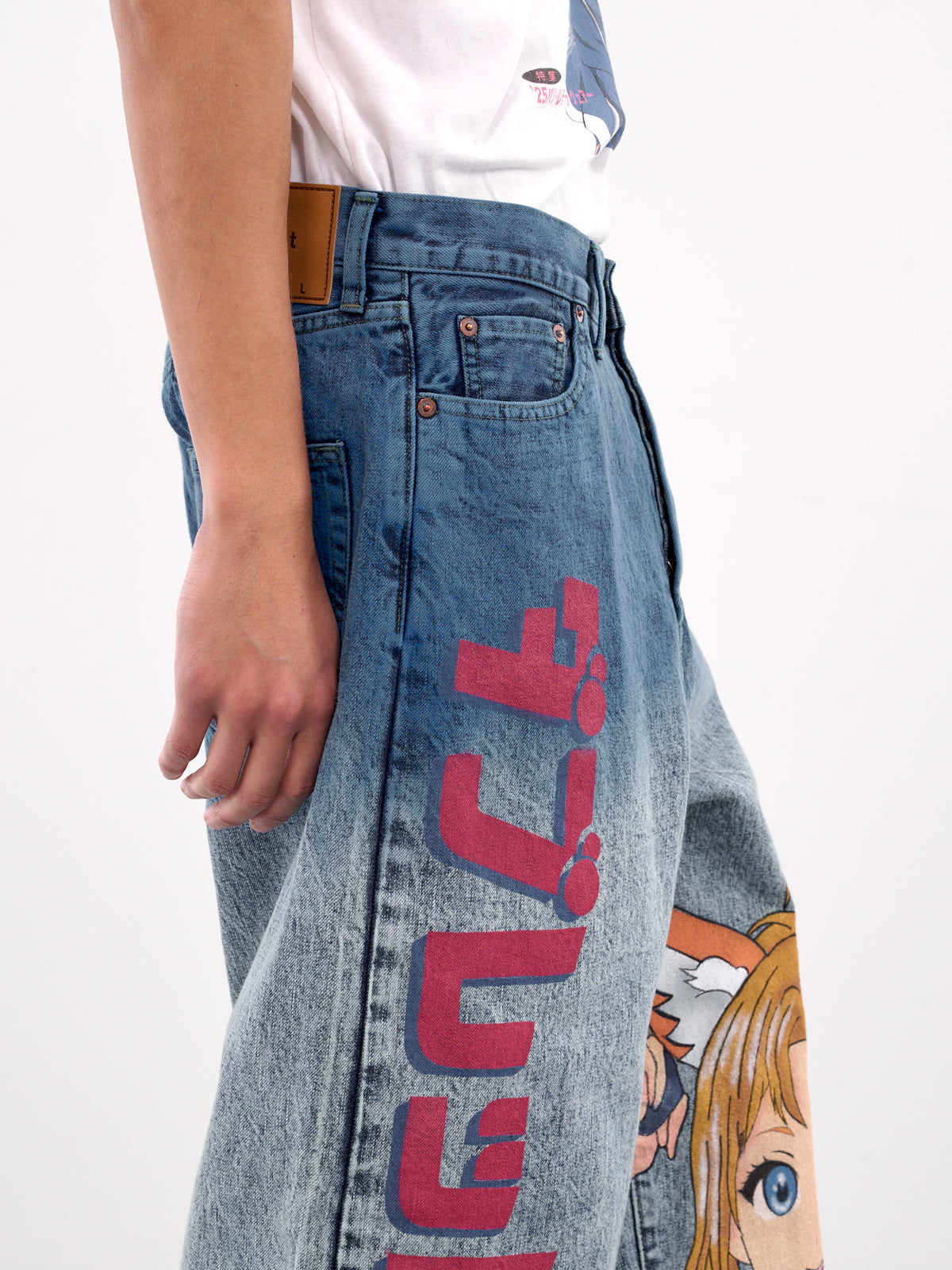 Hand-Painted Denim Jeans (06PT296-BLUE)