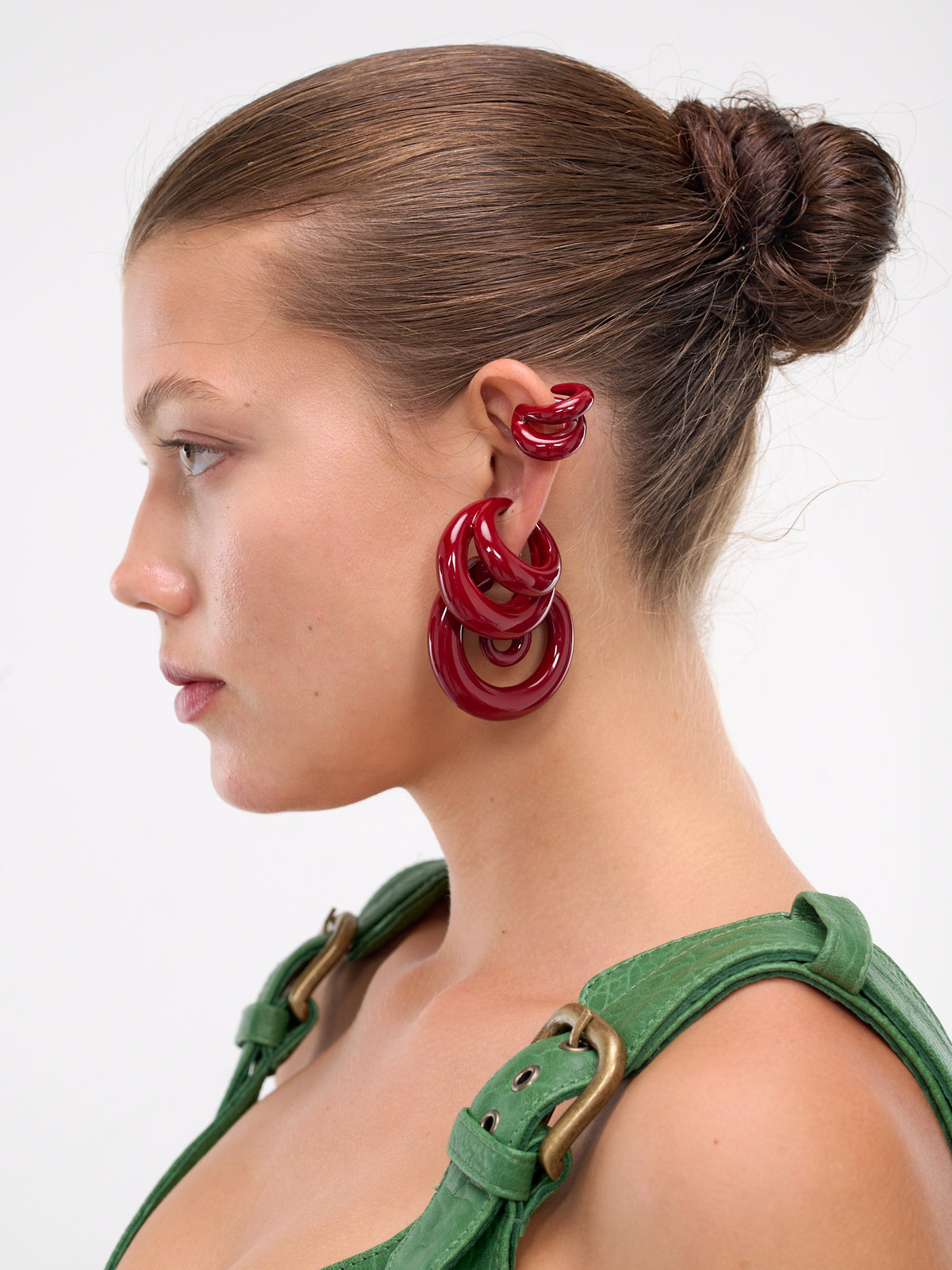 Blow Up Stellar Ear Cuff (F24-EA026-S-RED)