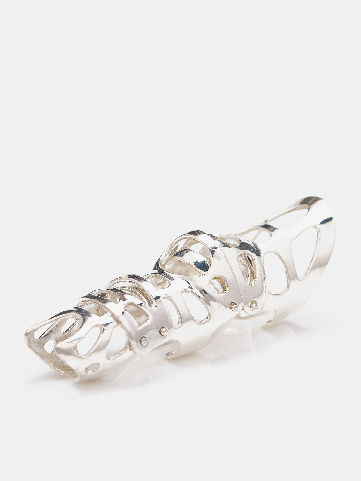 Fangophilia Full-Finger Ring (077ACU2-877-SILVER)