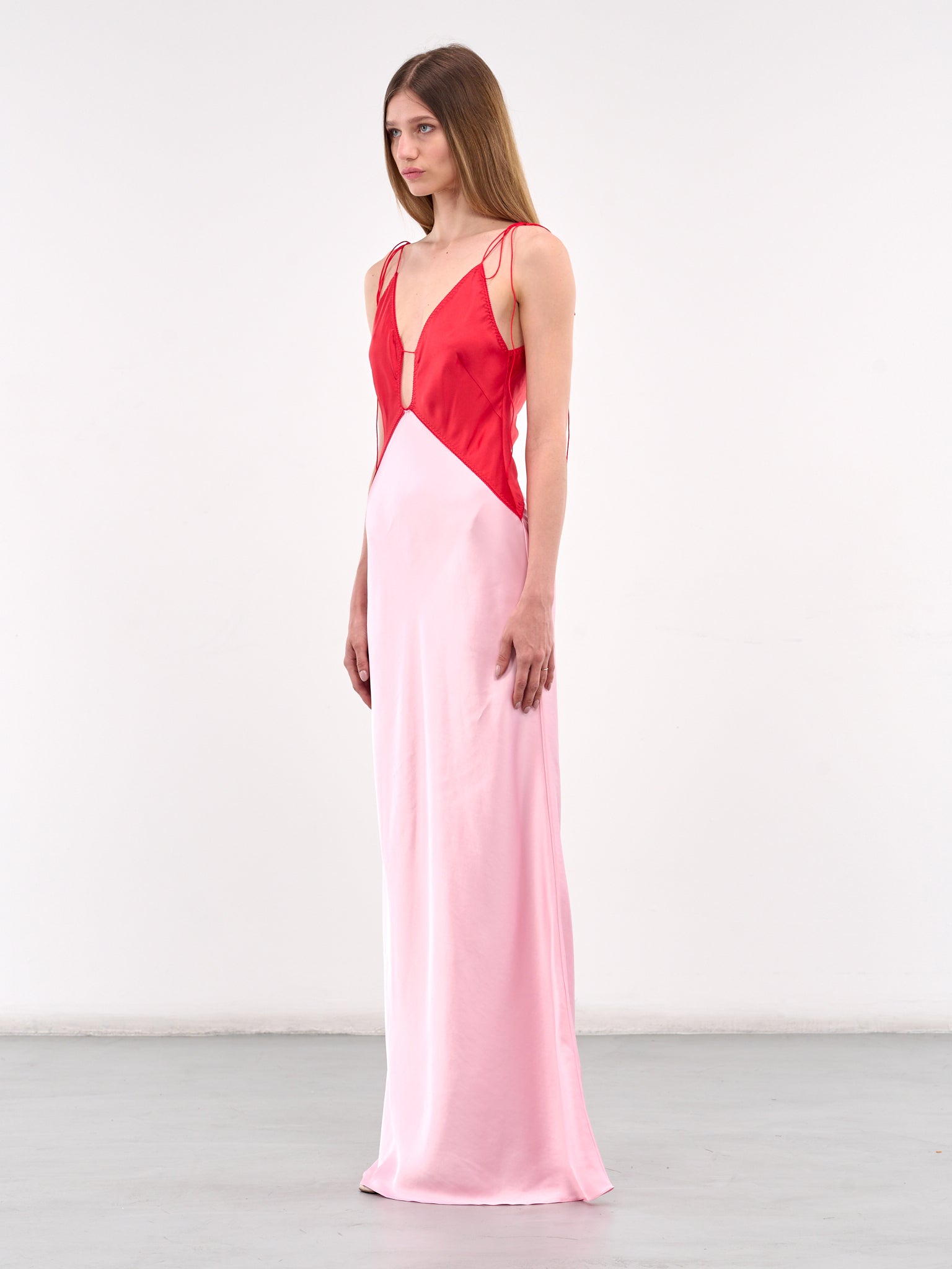 Terrin Maxi Dress (08-RED-LIGHT-PINK)