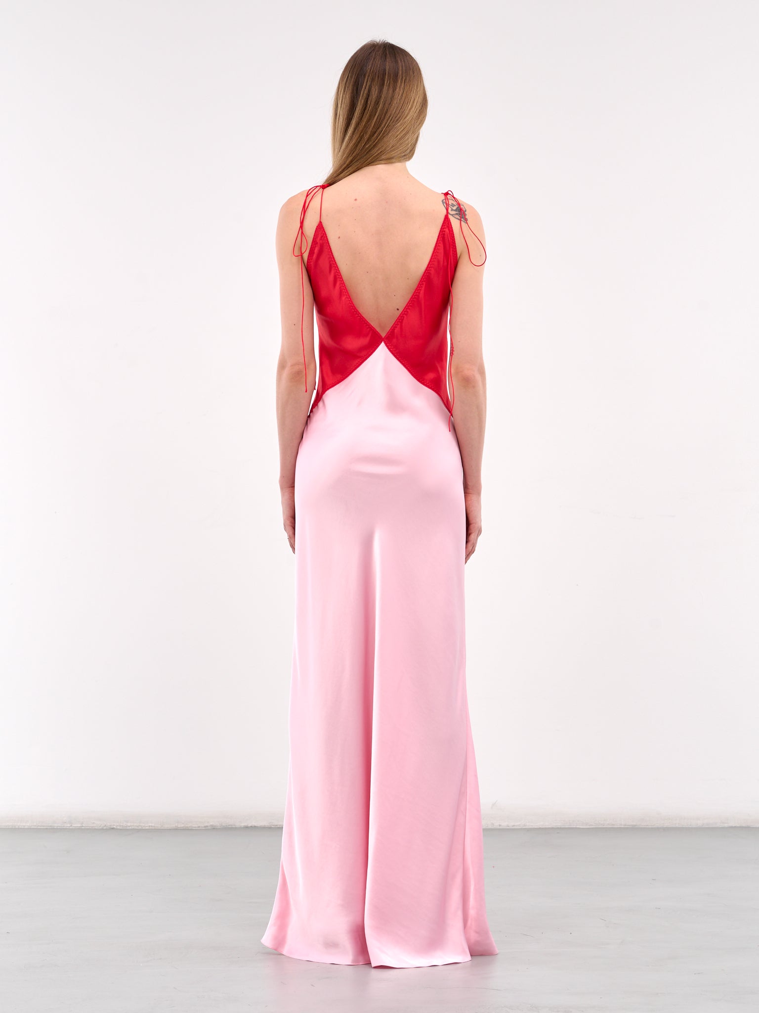 Terrin Maxi Dress (08-RED-LIGHT-PINK)