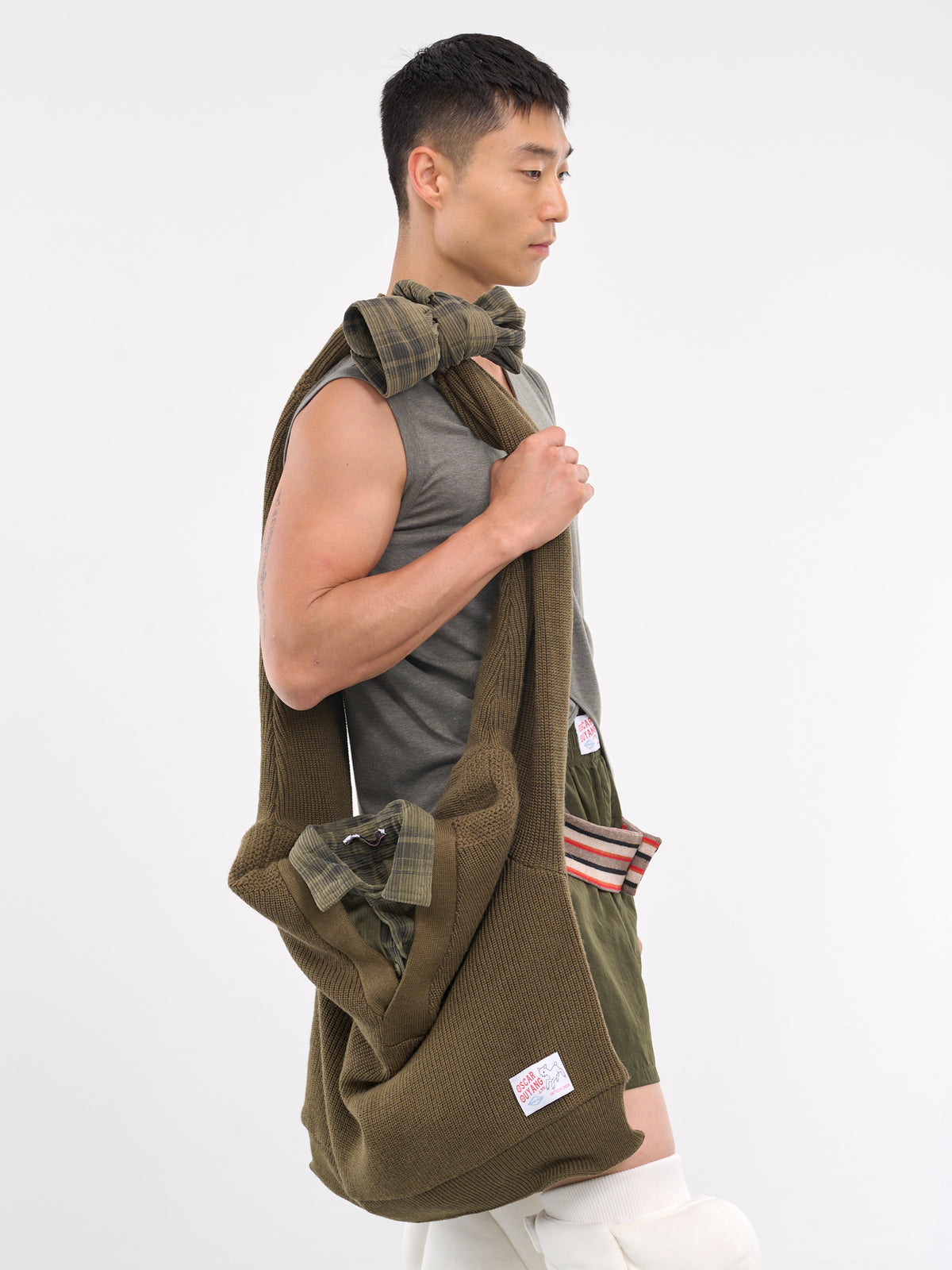 Shirt & Jumper Bag (240035-KHAKI-MULTI)