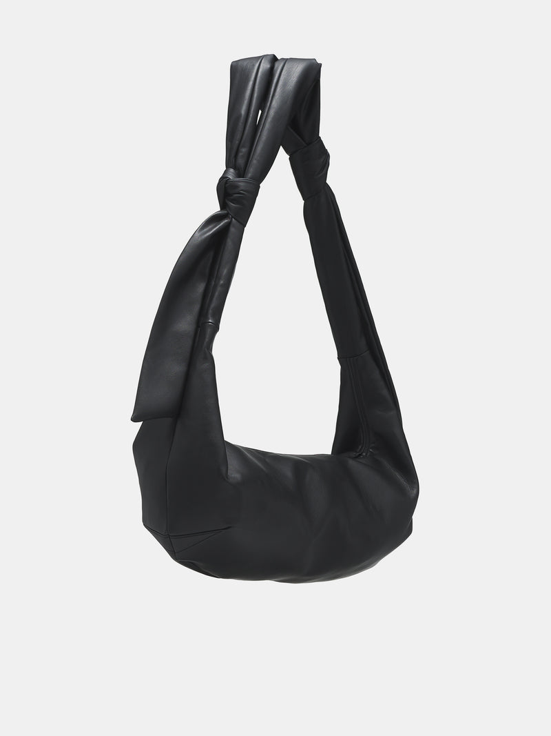 Leather Knotted Mini Bag (08AC01BK-BLACK)