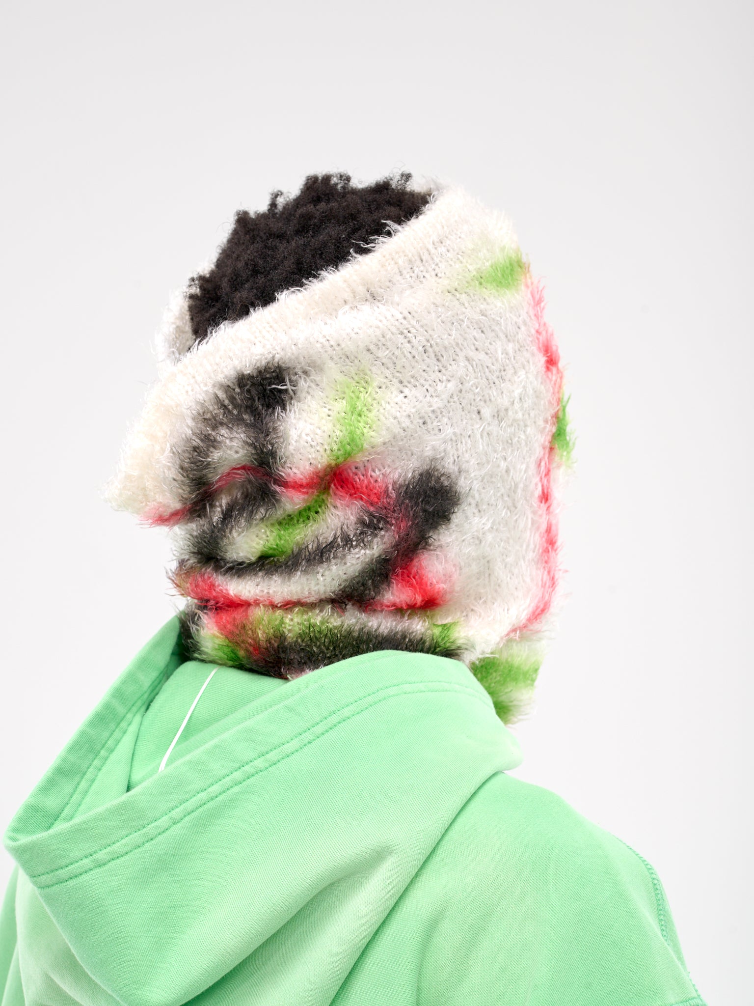 Monster Painting Knit Mask (HB-AC-1260-GREEN-RED)