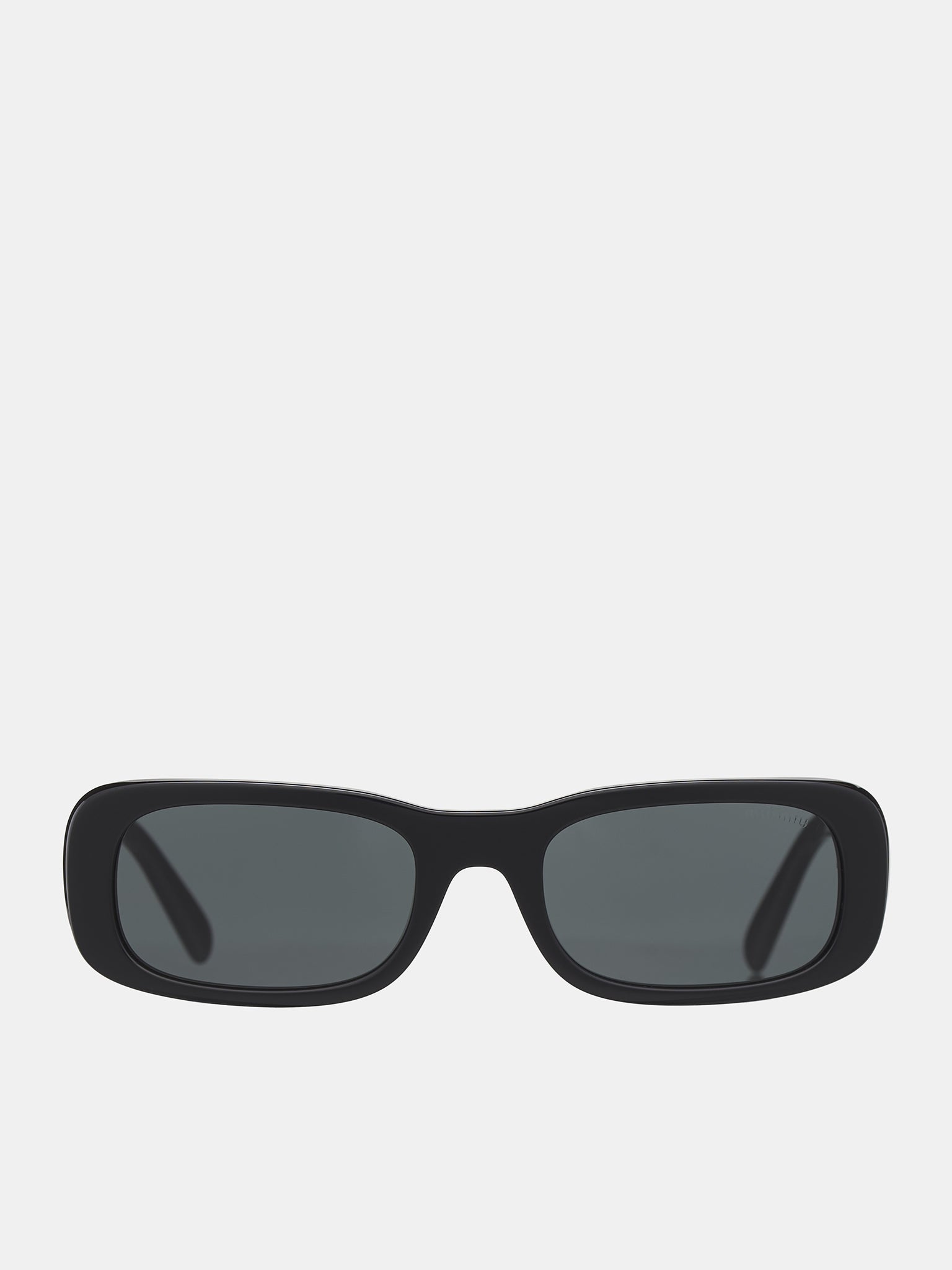 Rectangular Sunglasses (0MU-08ZS-BLACK-W-DARK-GREY)