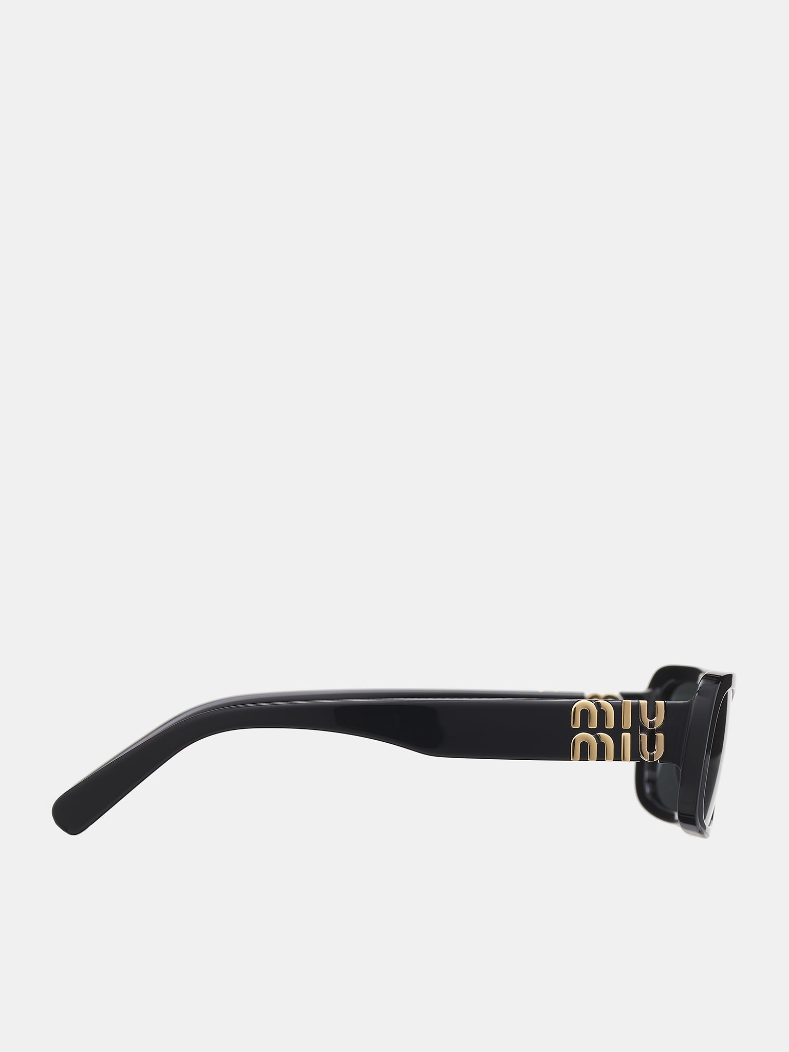 Rectangular Sunglasses (0MU-08ZS-BLACK-W-DARK-GREY)