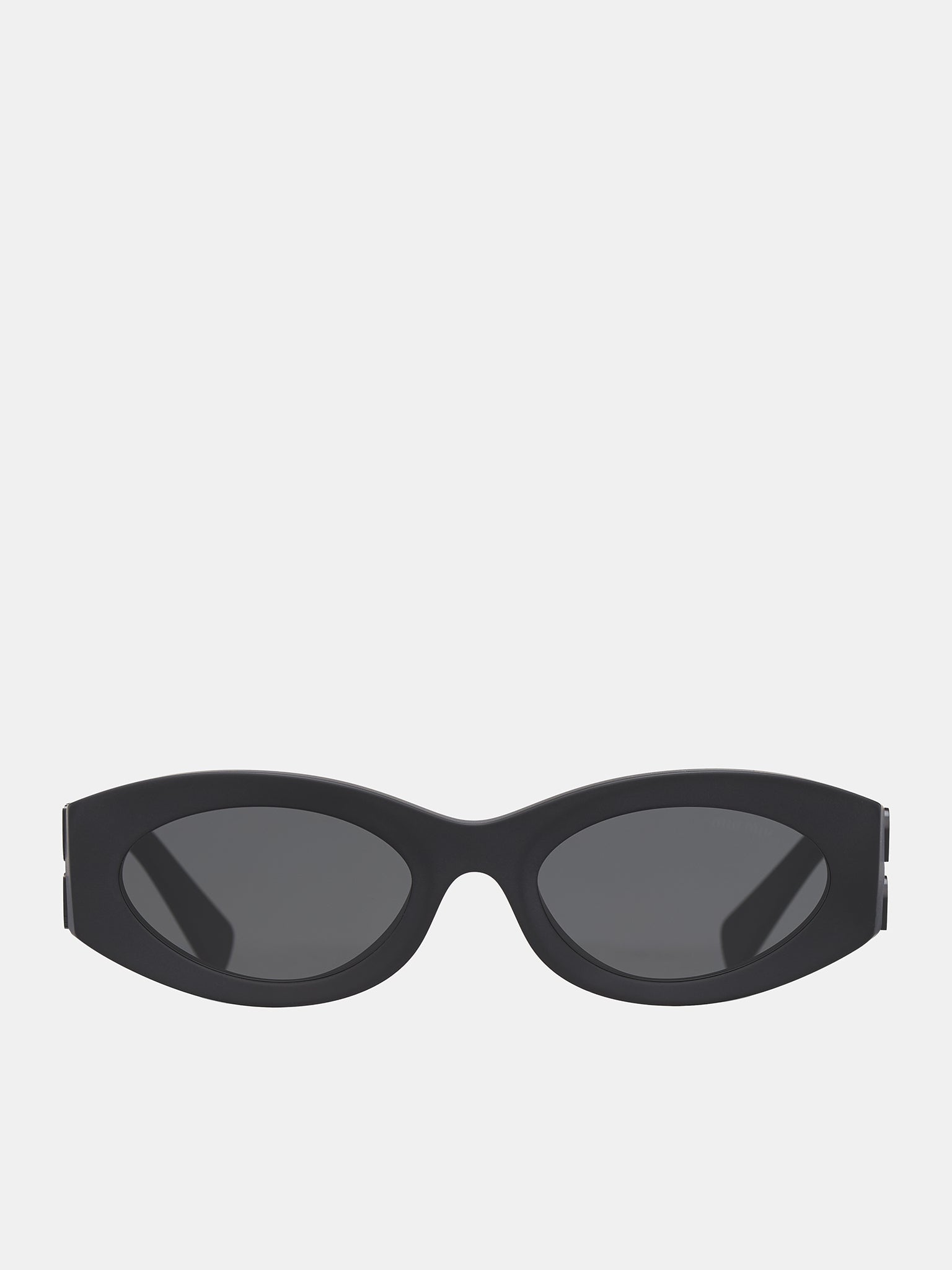 Oval Sunglasses (0MU-11WS-MATTE-BLACK-DARK-GREY)