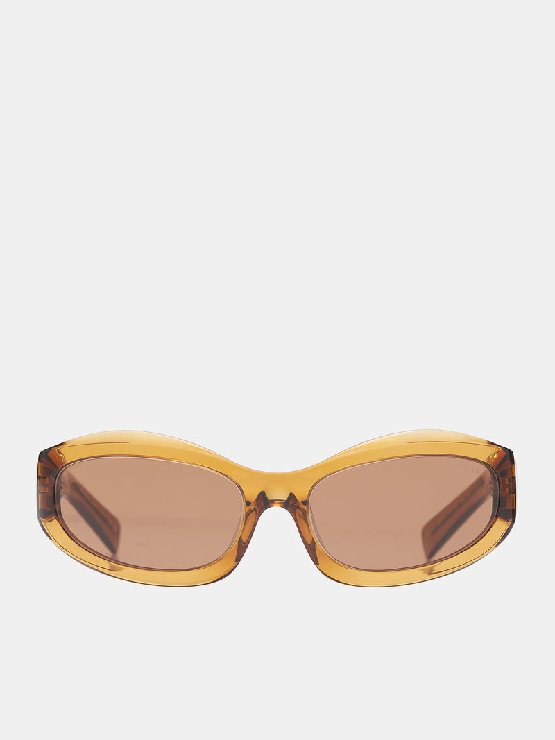 14ZS Sunglasses (0MU-14ZS-CARAMEL-TRANSPARENT)