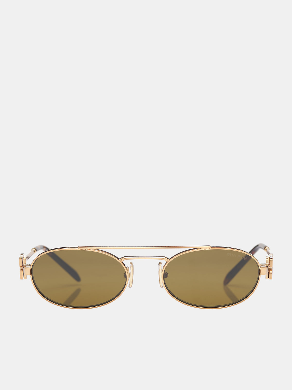 54ZS Sunglasses (0MU-54ZS-BRASS-GOLD-DARK-BROWN)