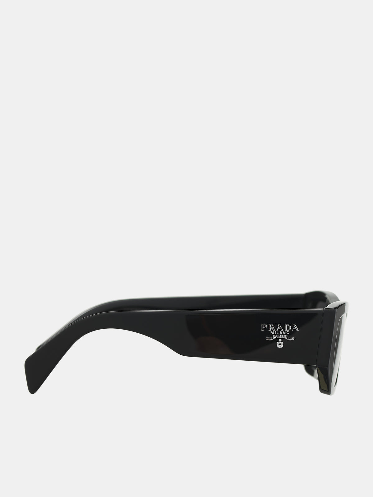 Angled Rectangular Sunglasses (0PR-A01S-BLACK-DARK-GREY)