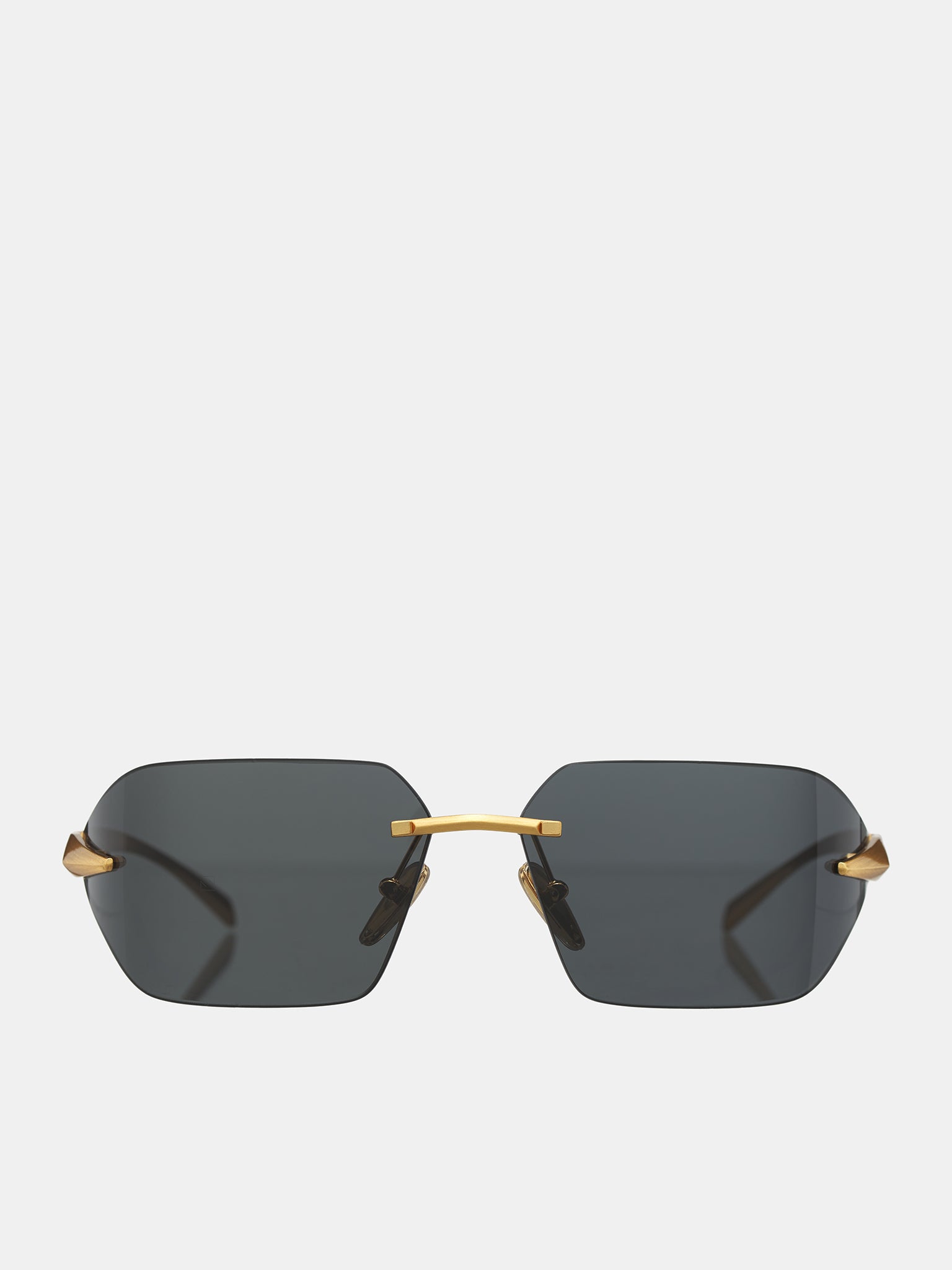 Rimless Sunglasses (0PR-A55S-YELLOW-GOLD-GREY)