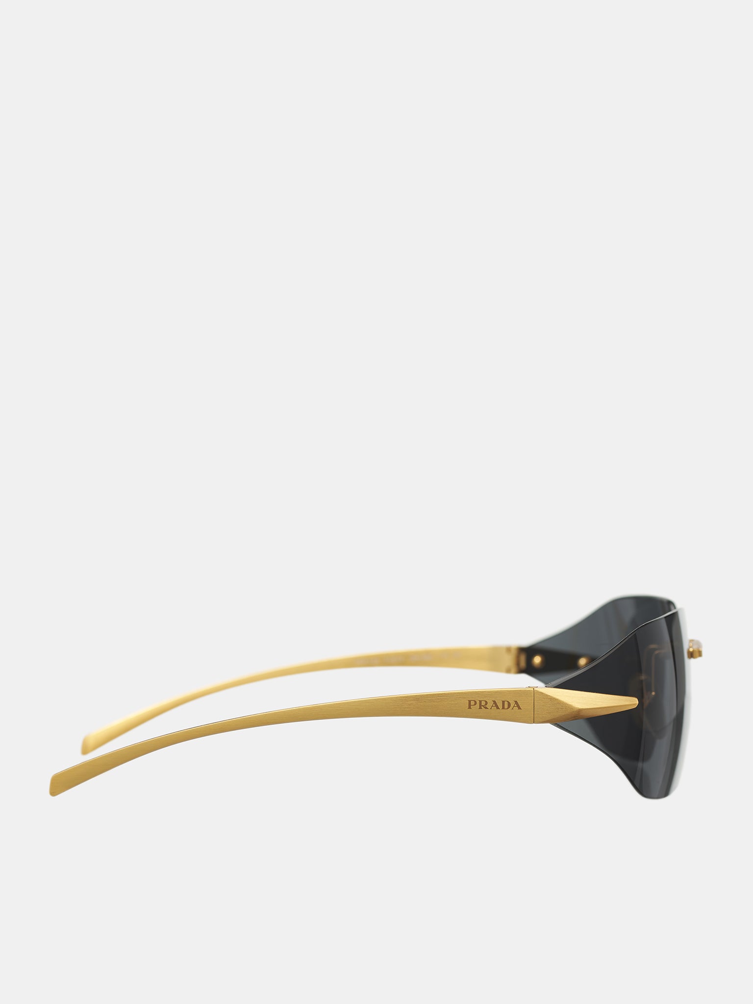 Rimless Sunglasses (0PR-A55S-YELLOW-GOLD-GREY)