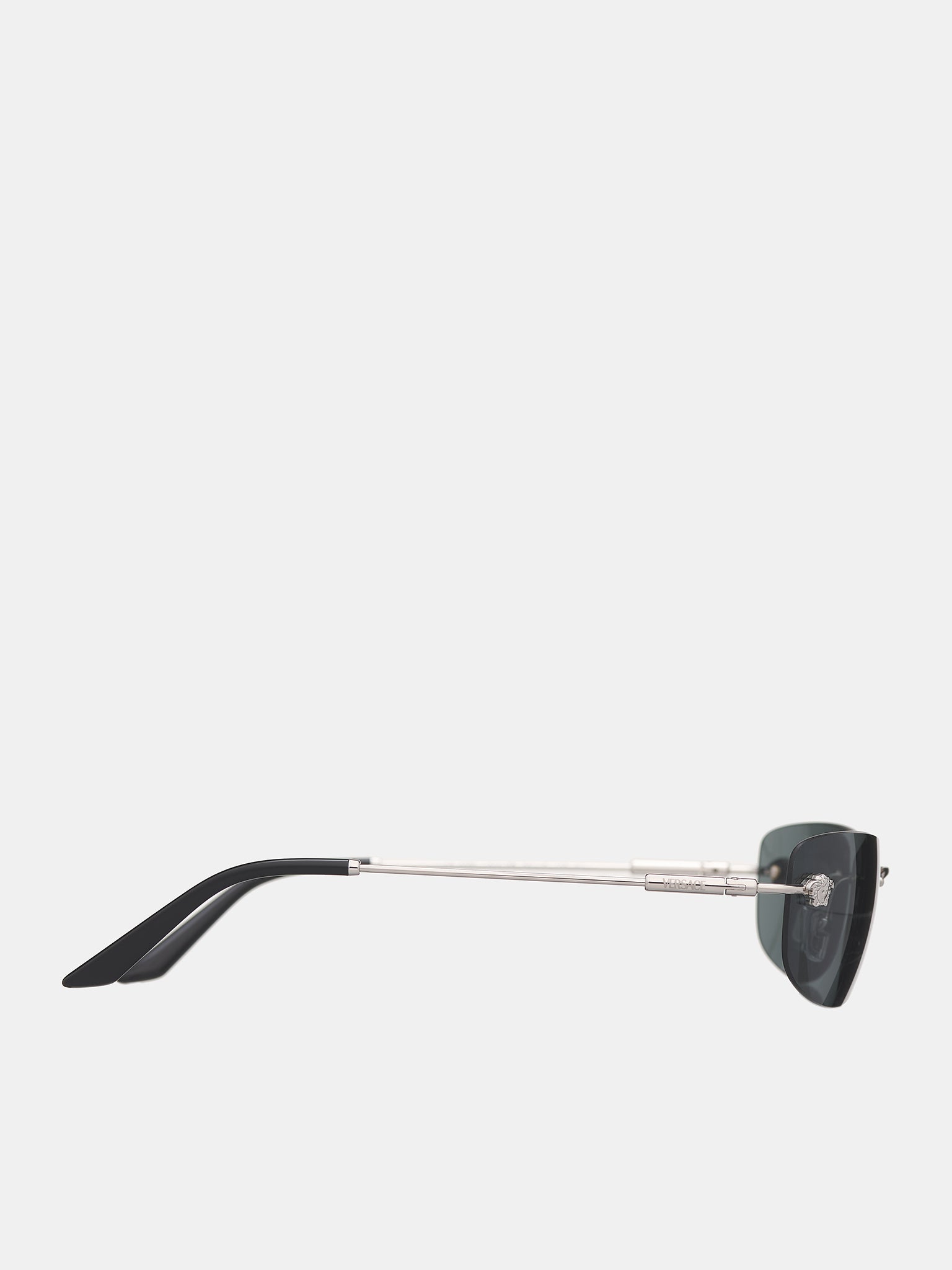 Rimless Sunglasses (0VE2279-SILVER-DARK-GREY)