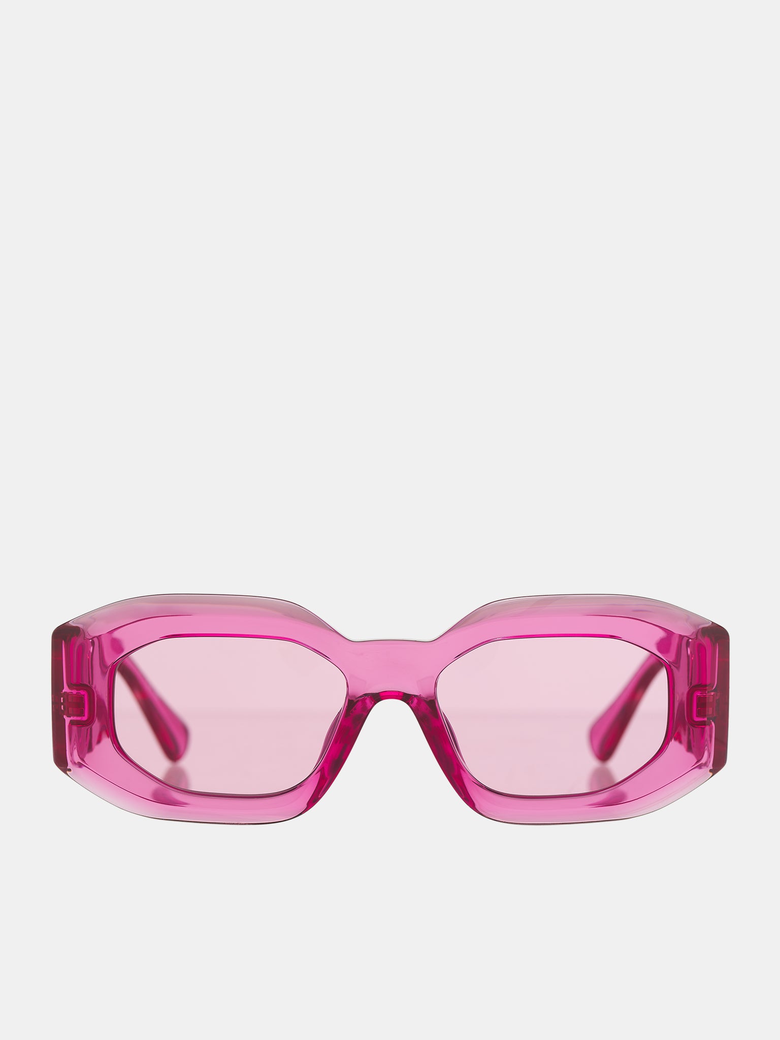 Transparent Rectangular Sunglasses (0VE4425U-PINK-TRANSPARENT)