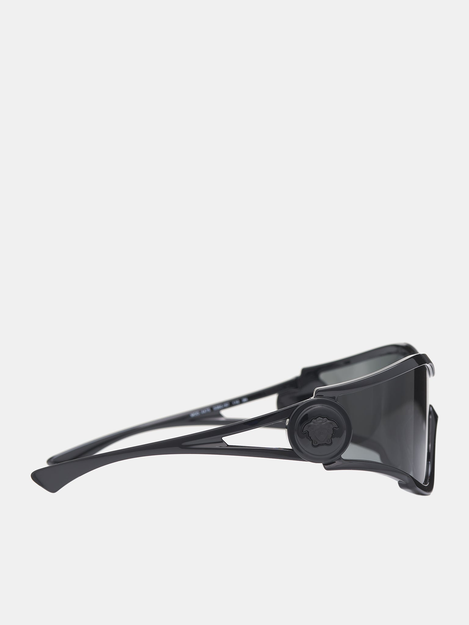 Medusa Shield Sunglasses (0VE4475-BLACK-DARK-GREY)