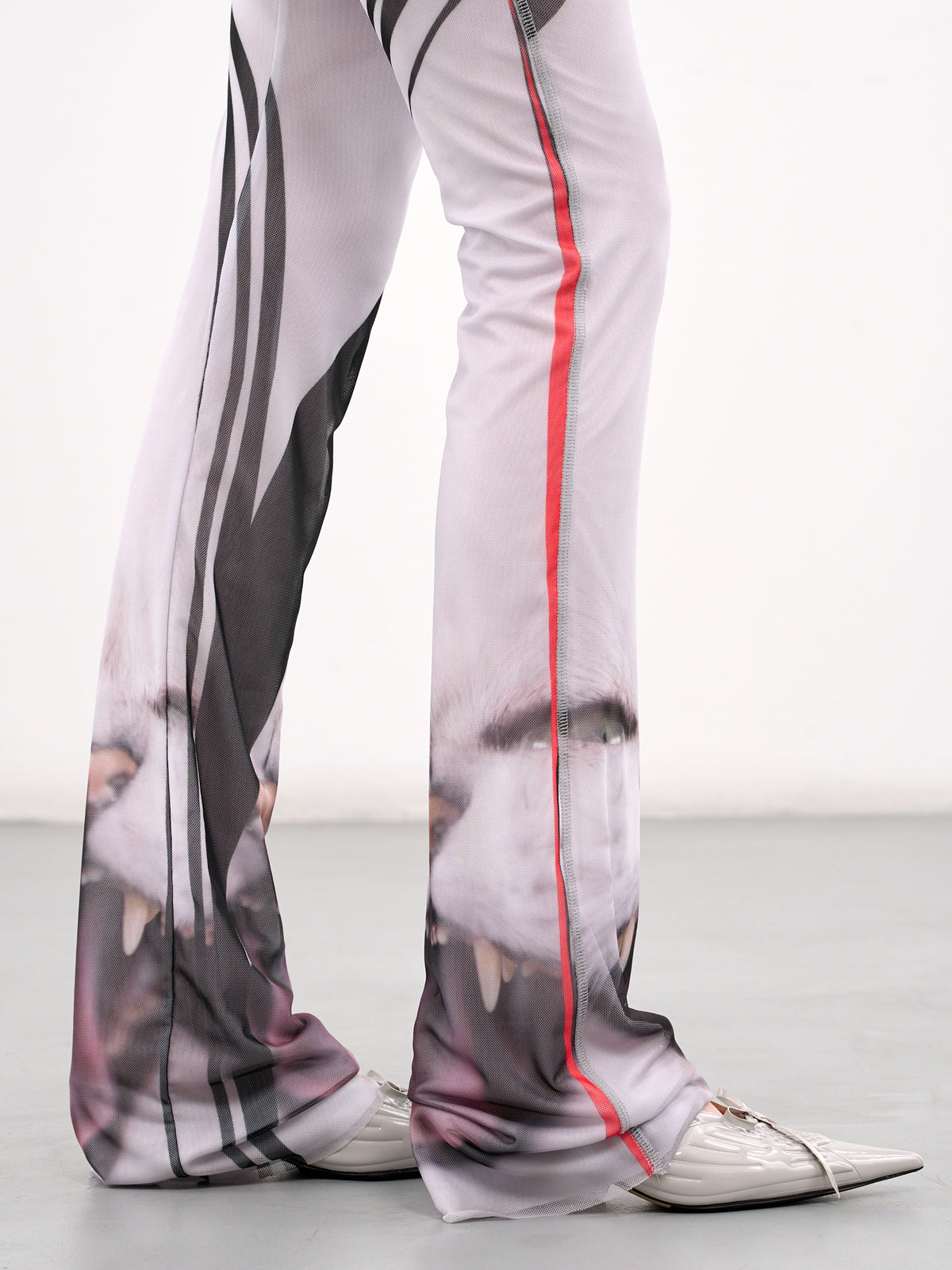 Printed Mesh Pants (10120050102-PRINT-WHITE)