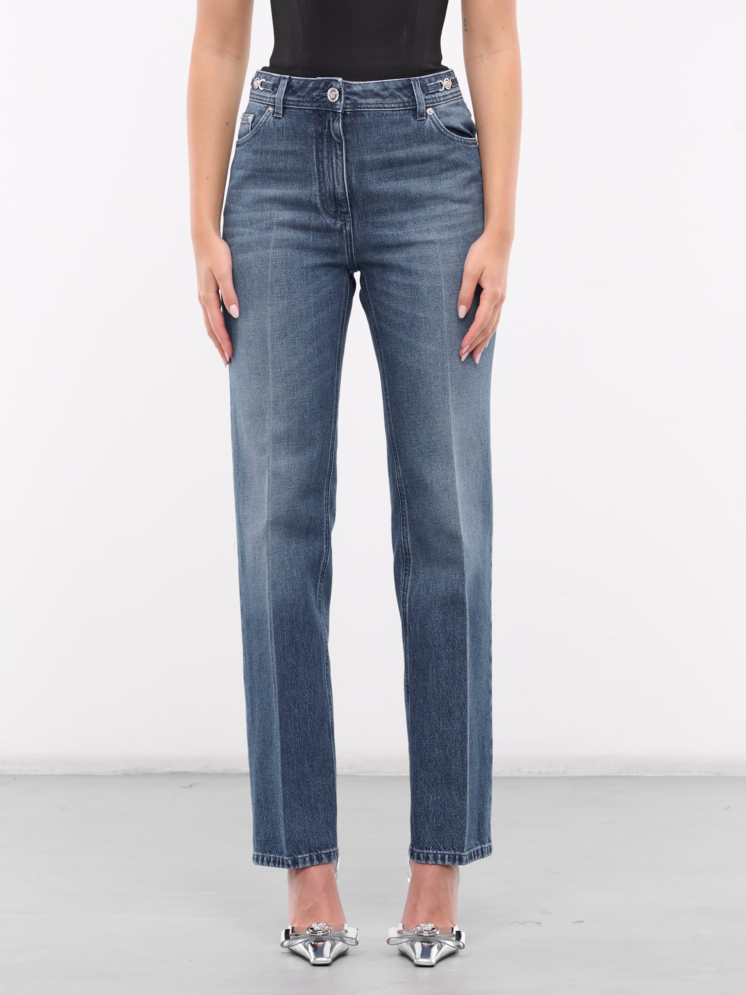 VERSACE Medusa '95 Boyfriend Jeans | H. Lorenzo - front