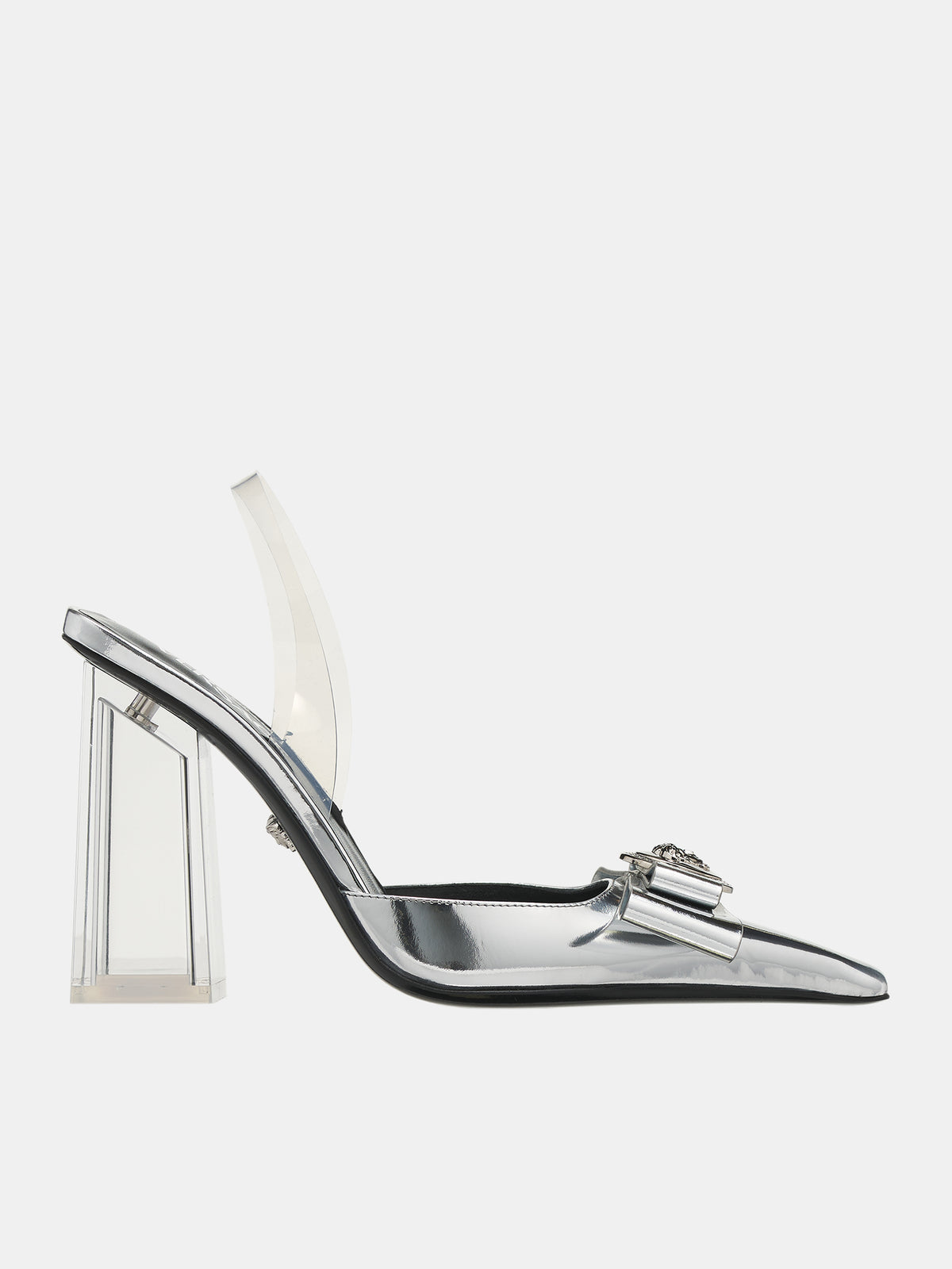 Gianni Ribbon Metallic Pumps (1015356-1A10007-2T08P-SILVER-P)