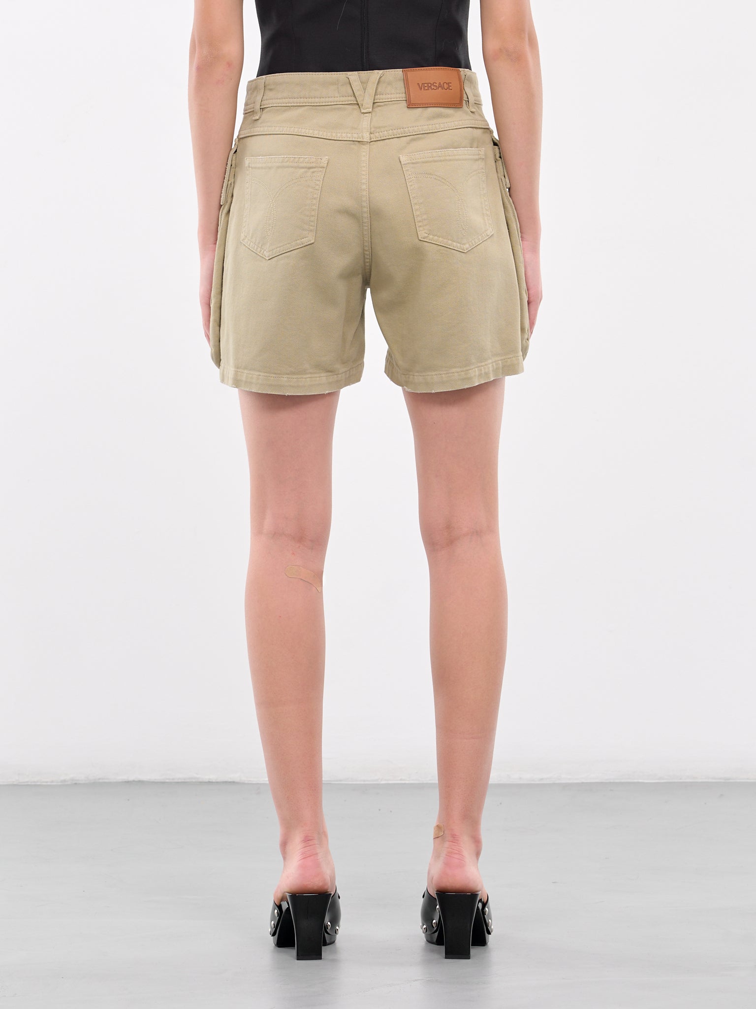 Cargo Denim Shorts (1015651-1A10427-1D770-TAUPE)