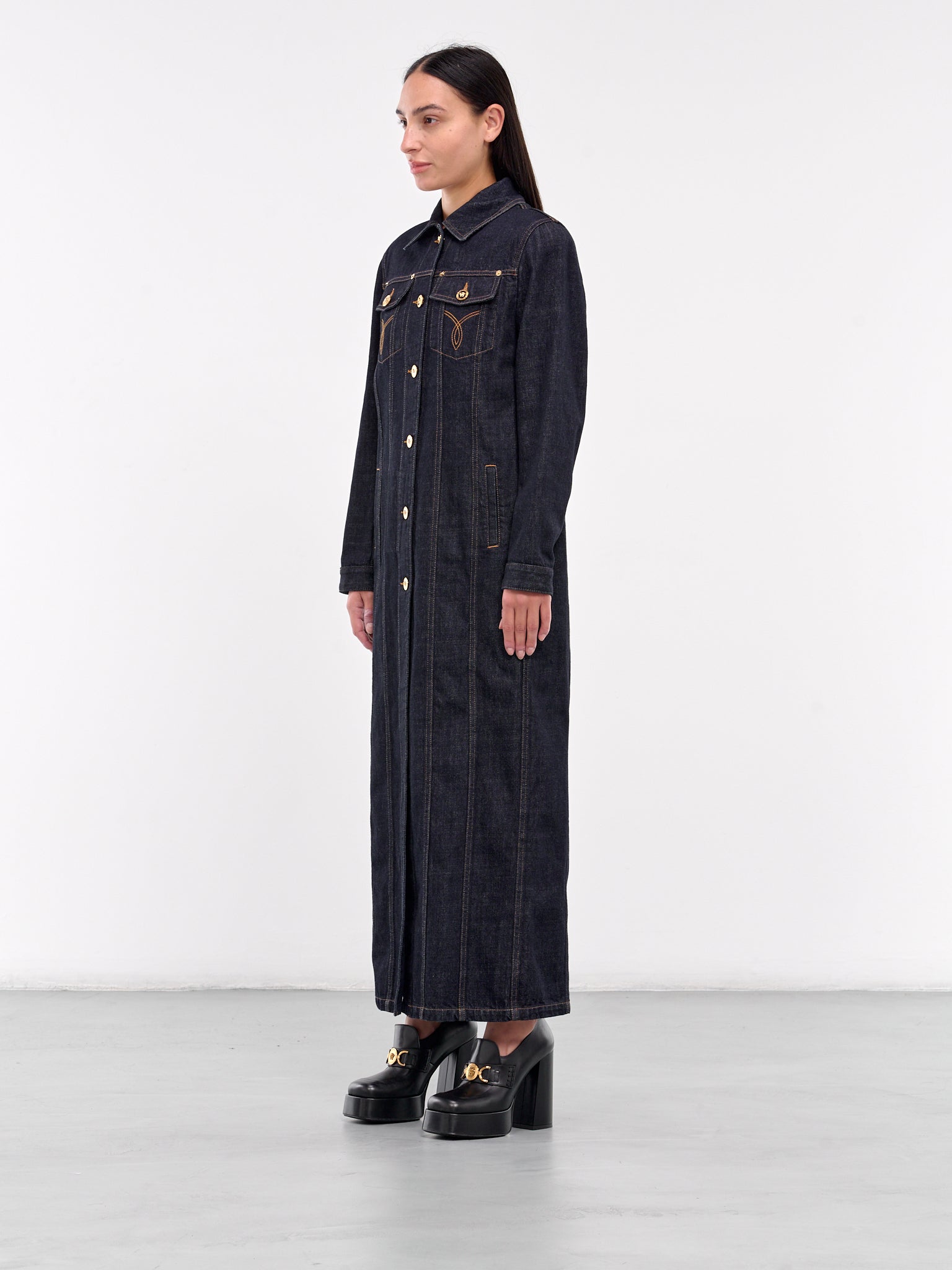 Denim Long Coat (1017265-1A12294-1D100-DARK-BLU)