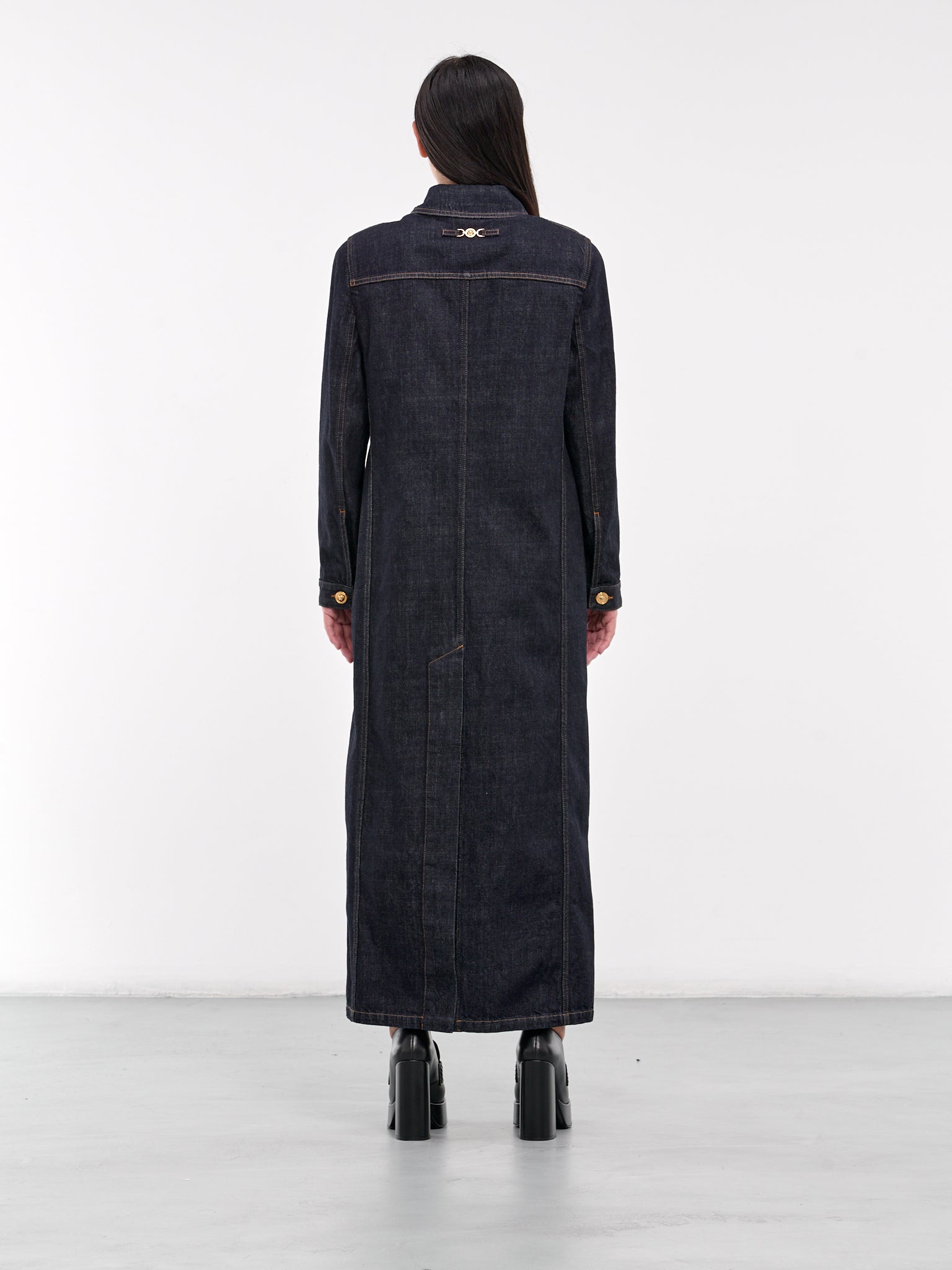 Denim Long Coat (1017265-1A12294-1D100-DARK-BLU)