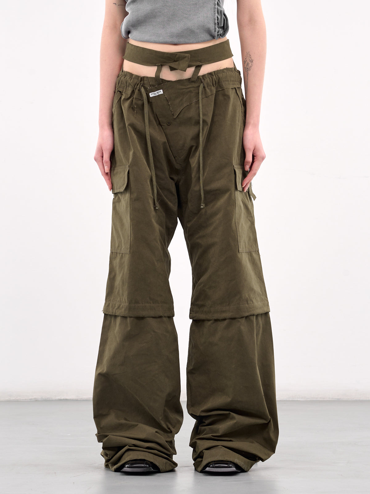 Baggy Cargo Pants (10620030601-GREEN)