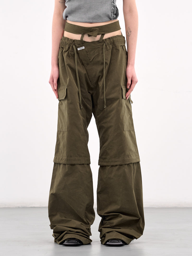 Baggy Cargo Pants (10620030601-GREEN)