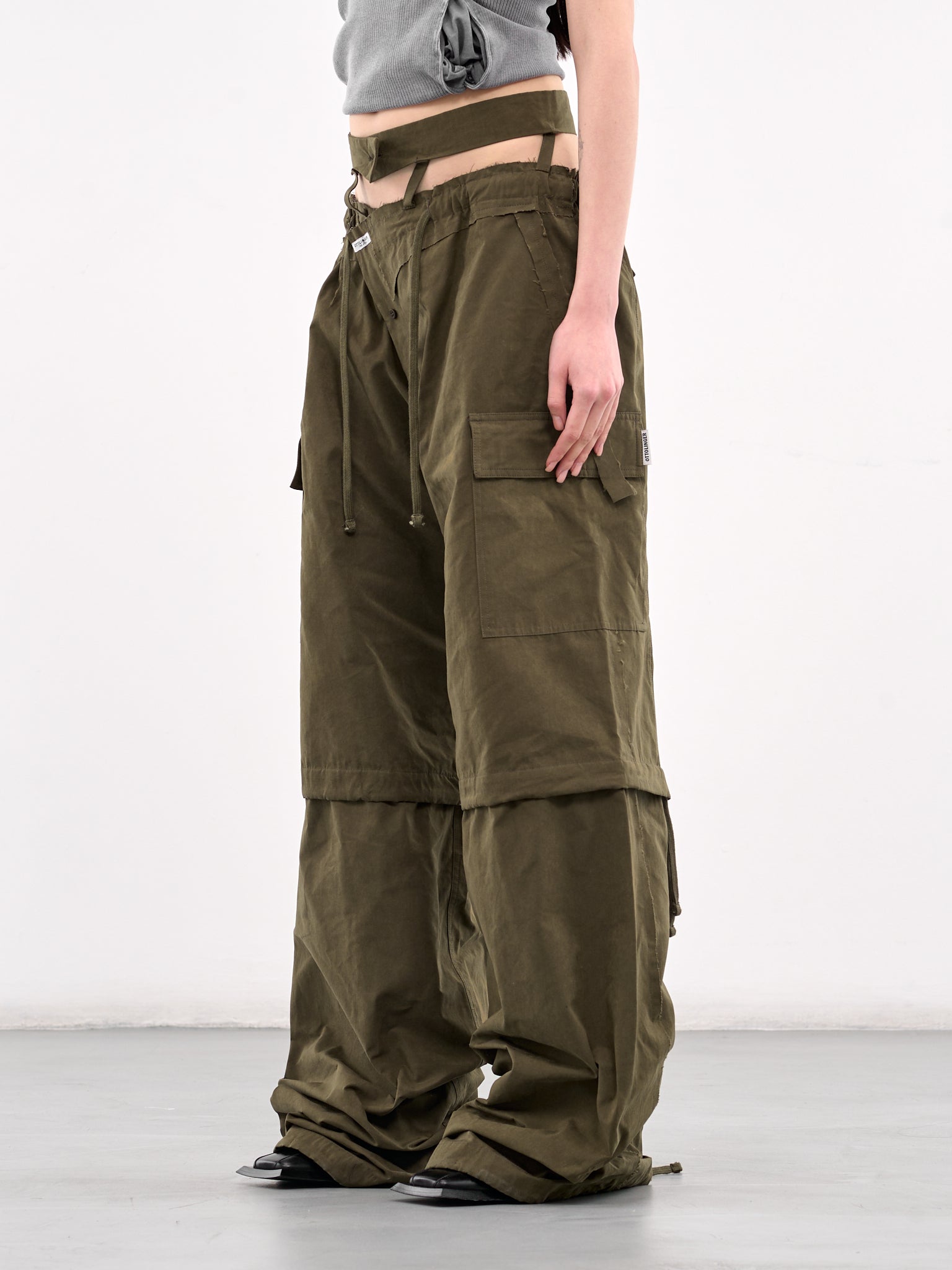 Baggy Cargo Pants (10620030601-GREEN)