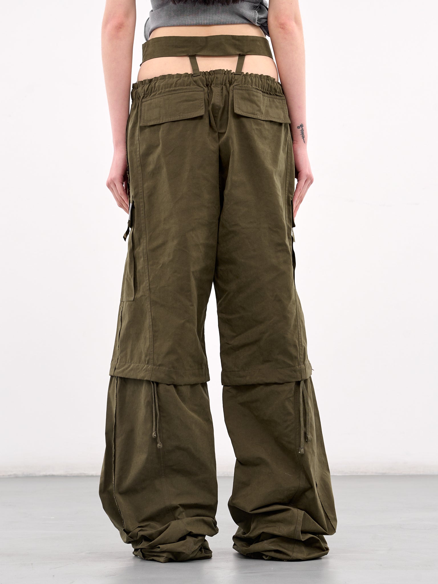 Baggy Cargo Pants (10620030601-GREEN)