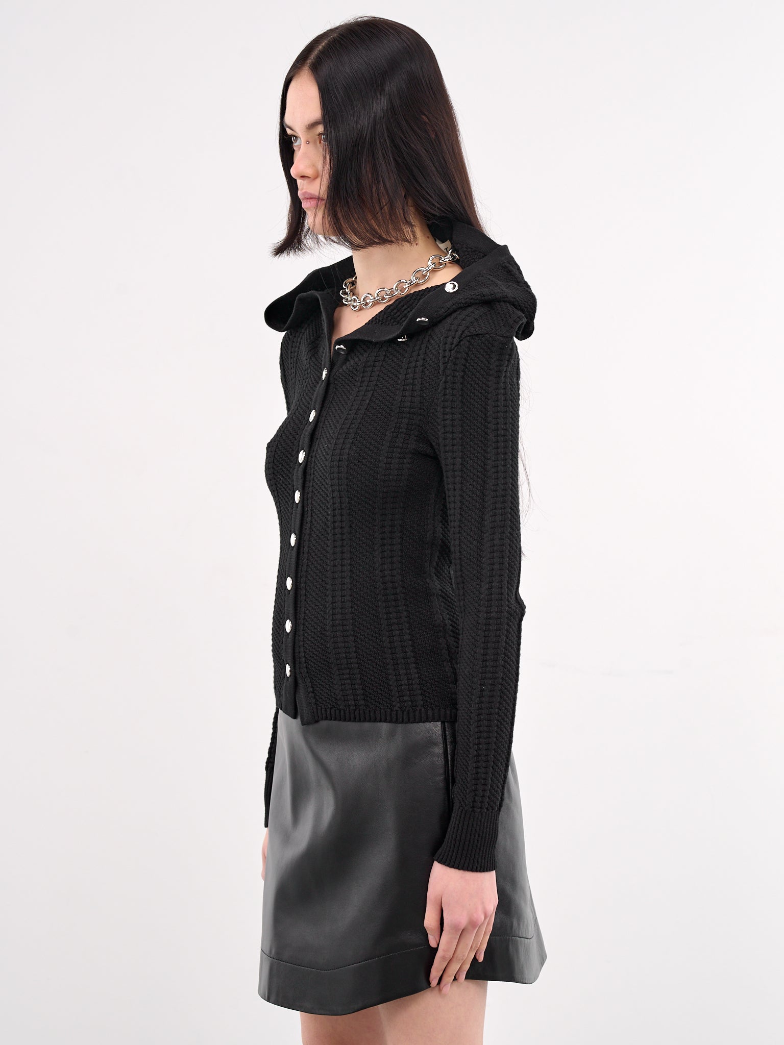 Evegreen Chain Cardigan (106CN004-Y75-EVERGREEN-BLACK)