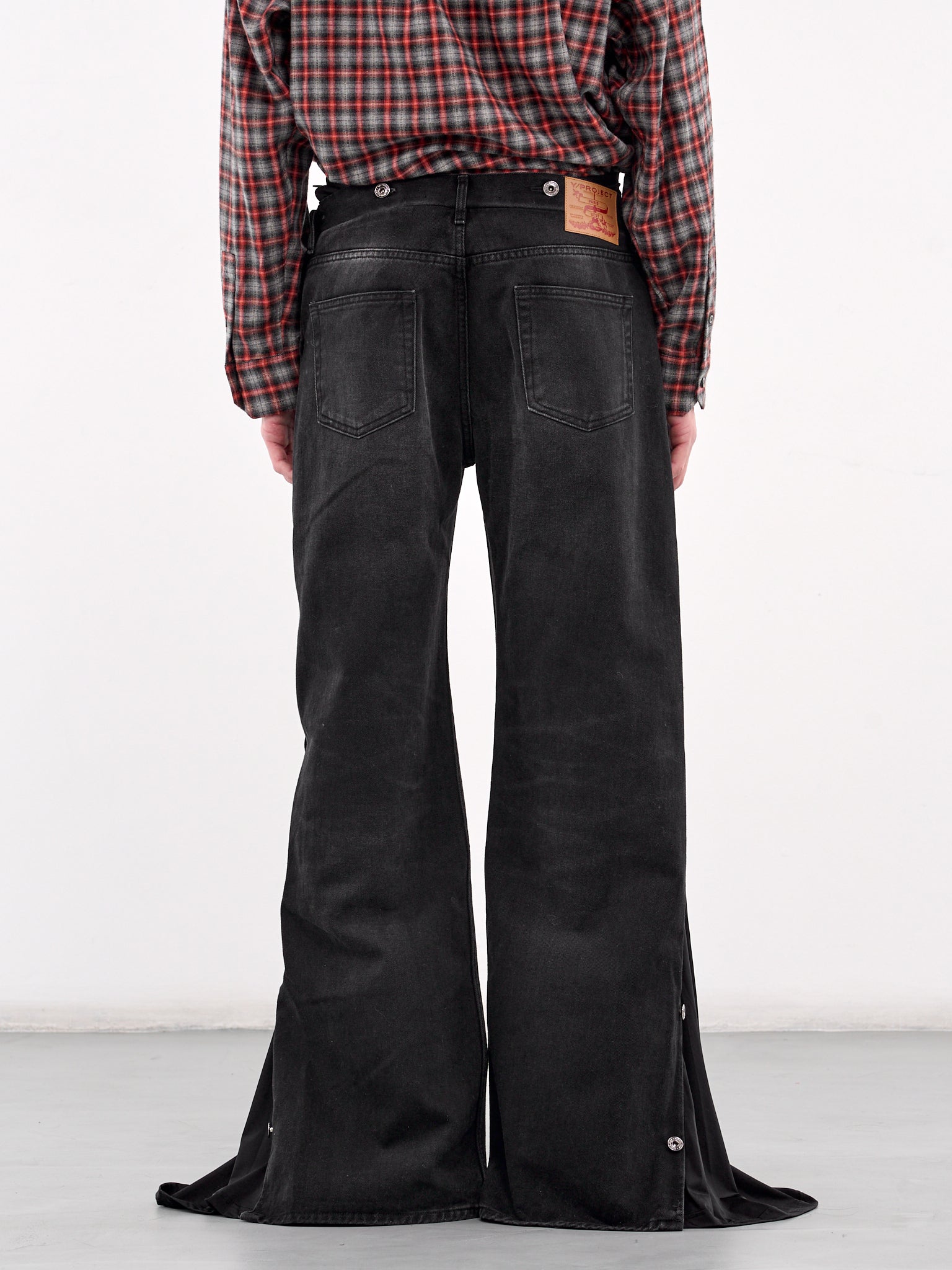 Collapsed Waist Jeans (107PA007-D15-FADED-BLACK)