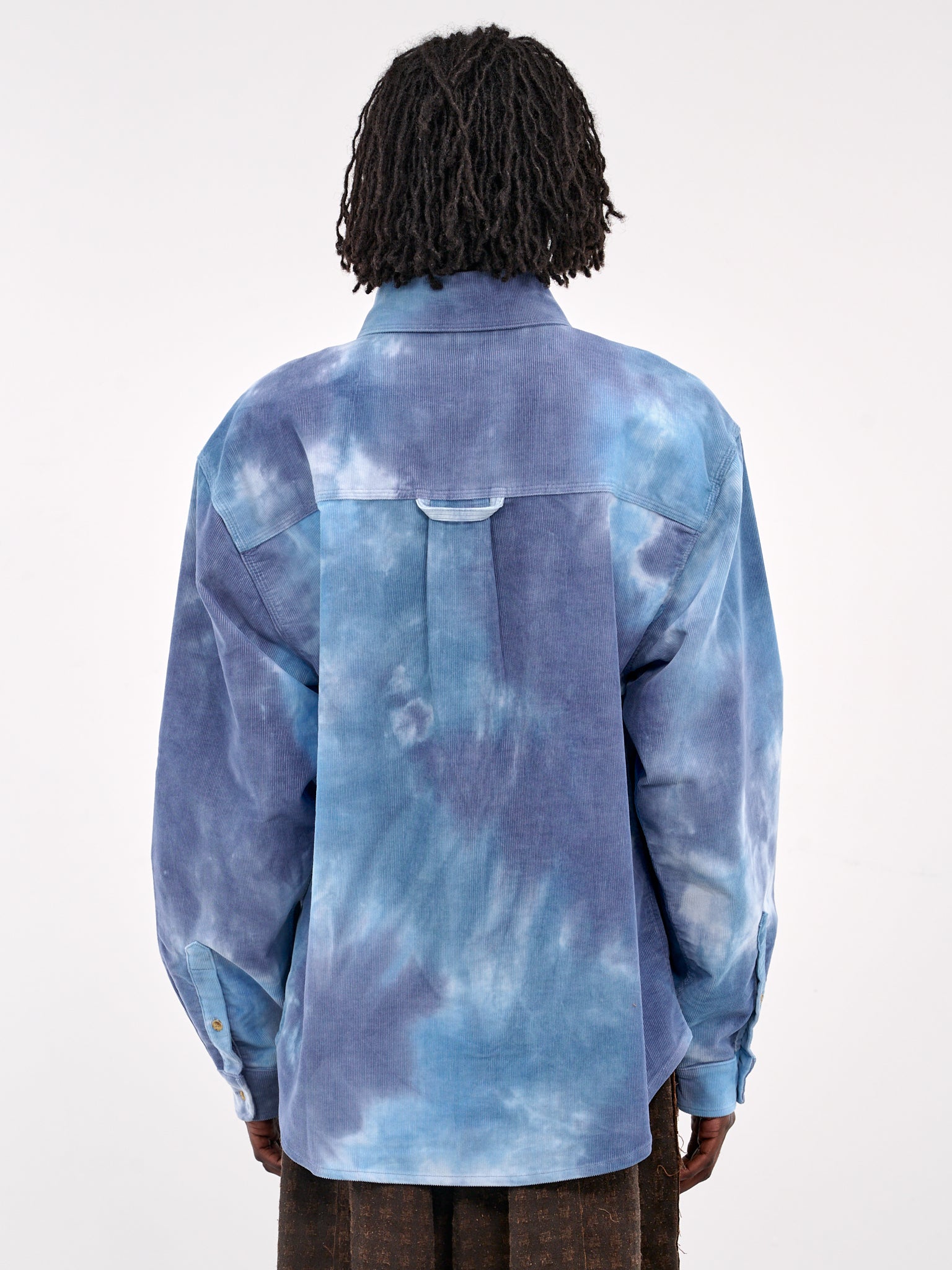 Tie-Dye Corduroy Overshirt (10B007-BLUE)