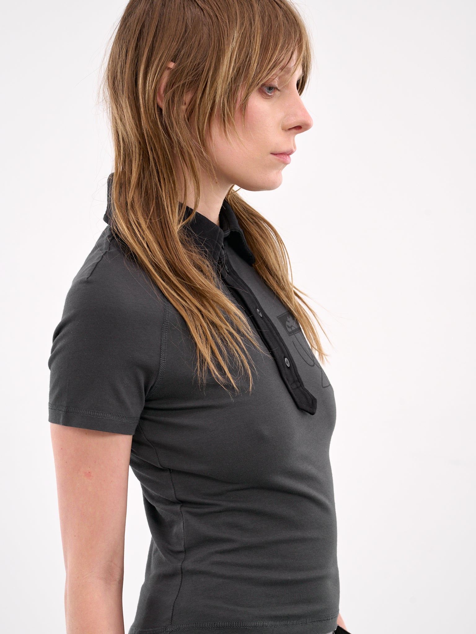 Deconstructed Polo Tee (11510211501-BLACK)