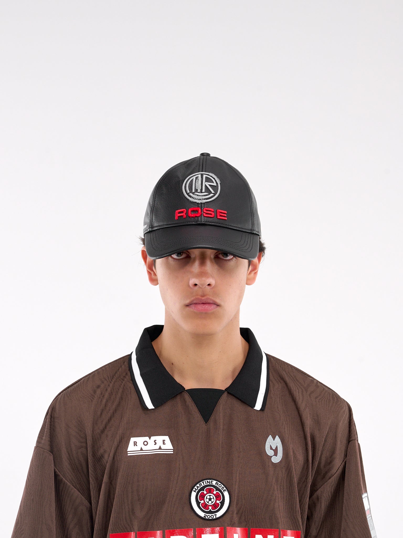 Leather Logo Cap (1170LP09001-BLACK)