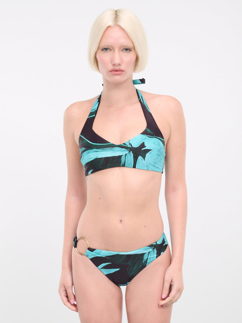 Buoy Bikini Top (117116-5042-TURQUOISE-FLOWER)