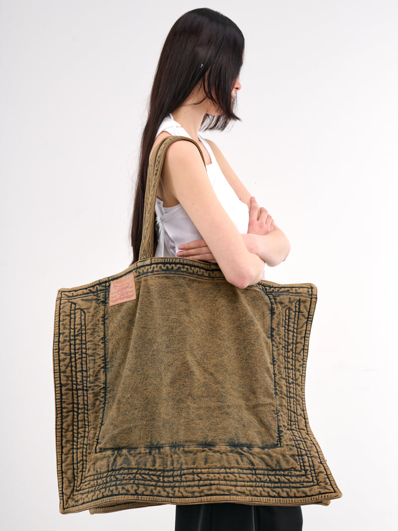 Maxi Wire Cabas Bag (620BA005-D14-DUSTY-BEIGE)