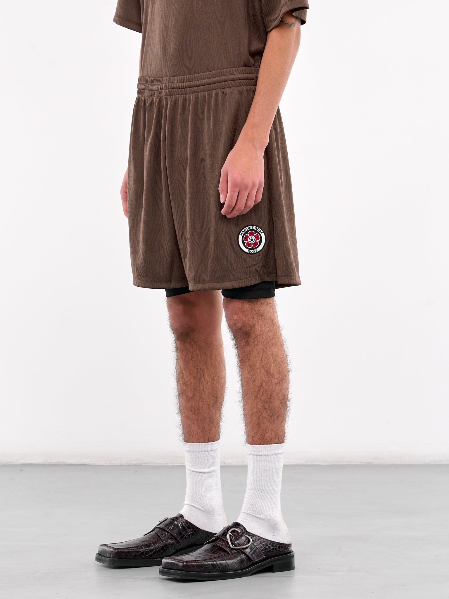 Double Football Shorts (159JT02700-BROWN)