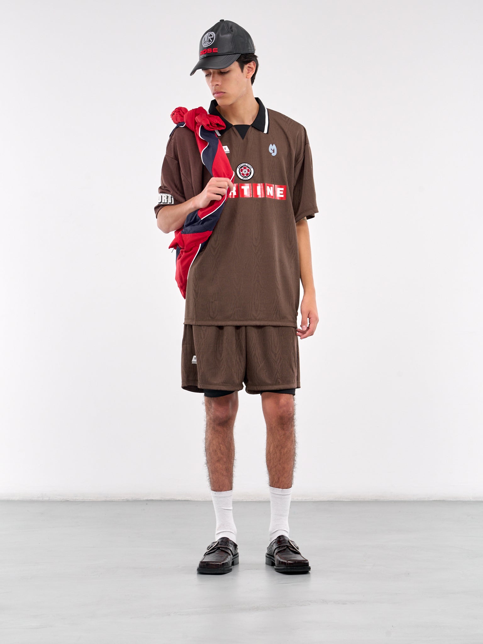 Double Football Shorts (159JT02700-BROWN)