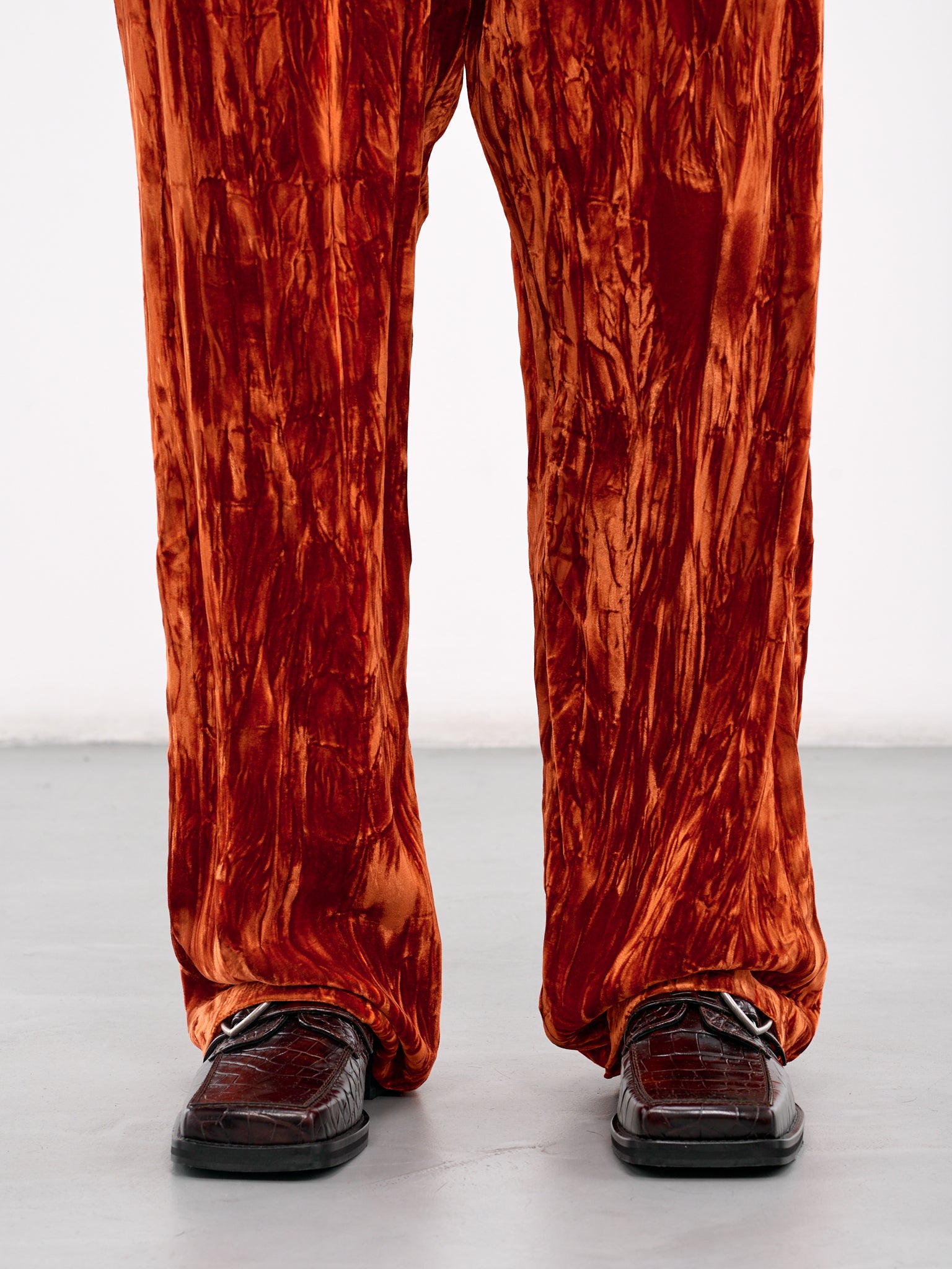 Extended Wide Leg Track Pants (165WF04202-ORANGE)