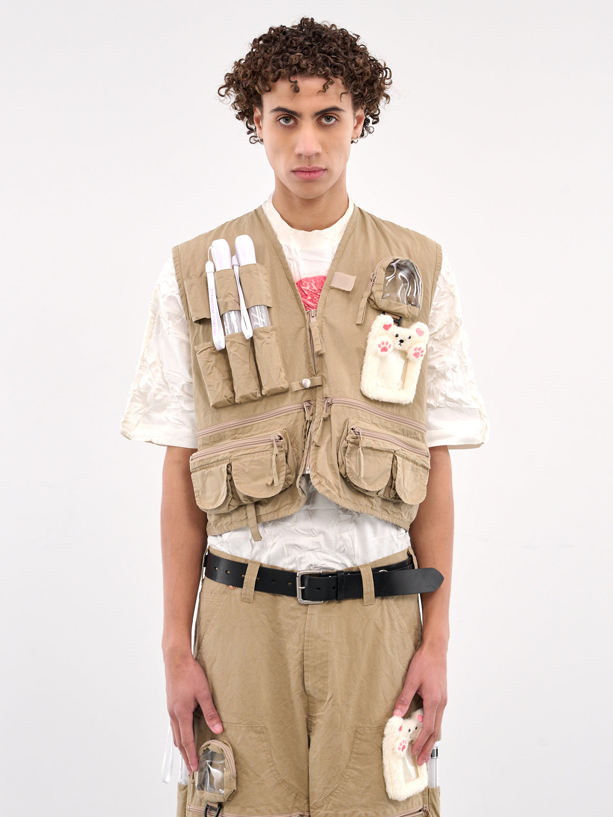 Oshi-Katsu Cargo Vest (16VE22-BEIGE)