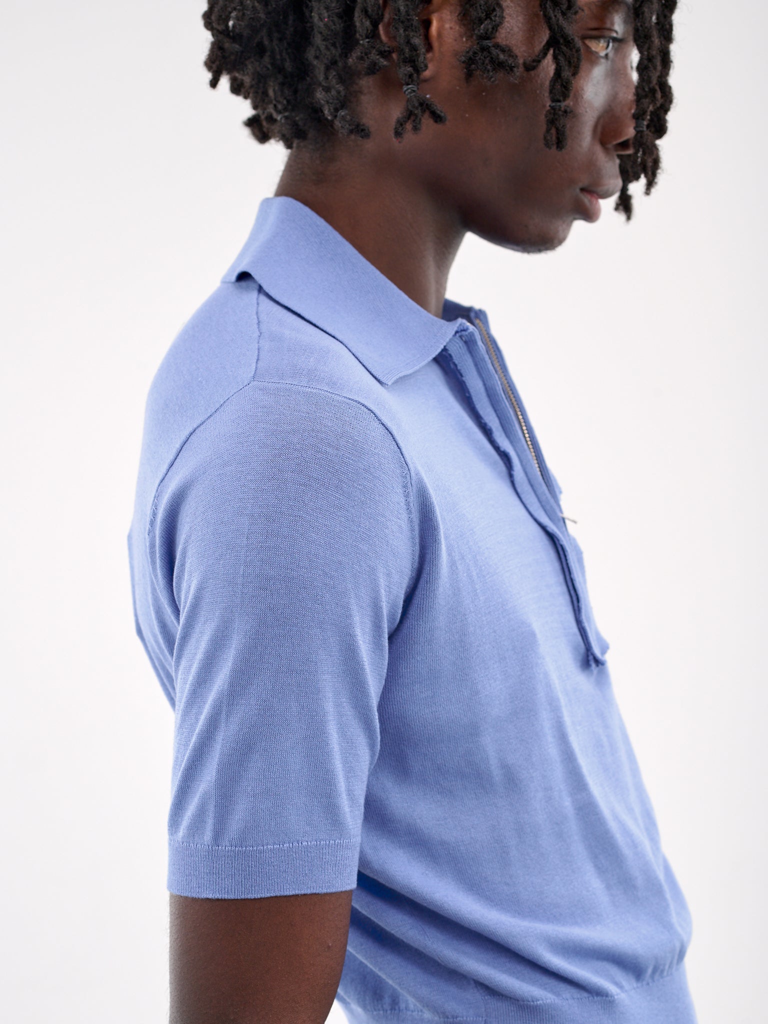 70s Polo Shirt (19-03-01-01-BLUE)