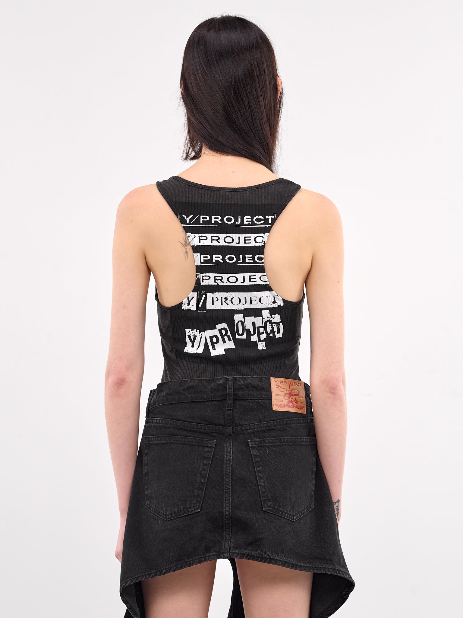 Invisible Strap Rock Band Tank (204TO005-J100-VINTAGE-BLACK)