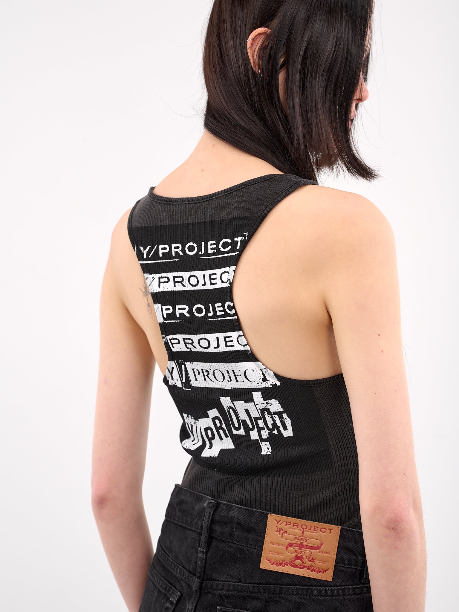 Invisible Strap Rock Band Tank (204TO005-J100-VINTAGE-BLACK)