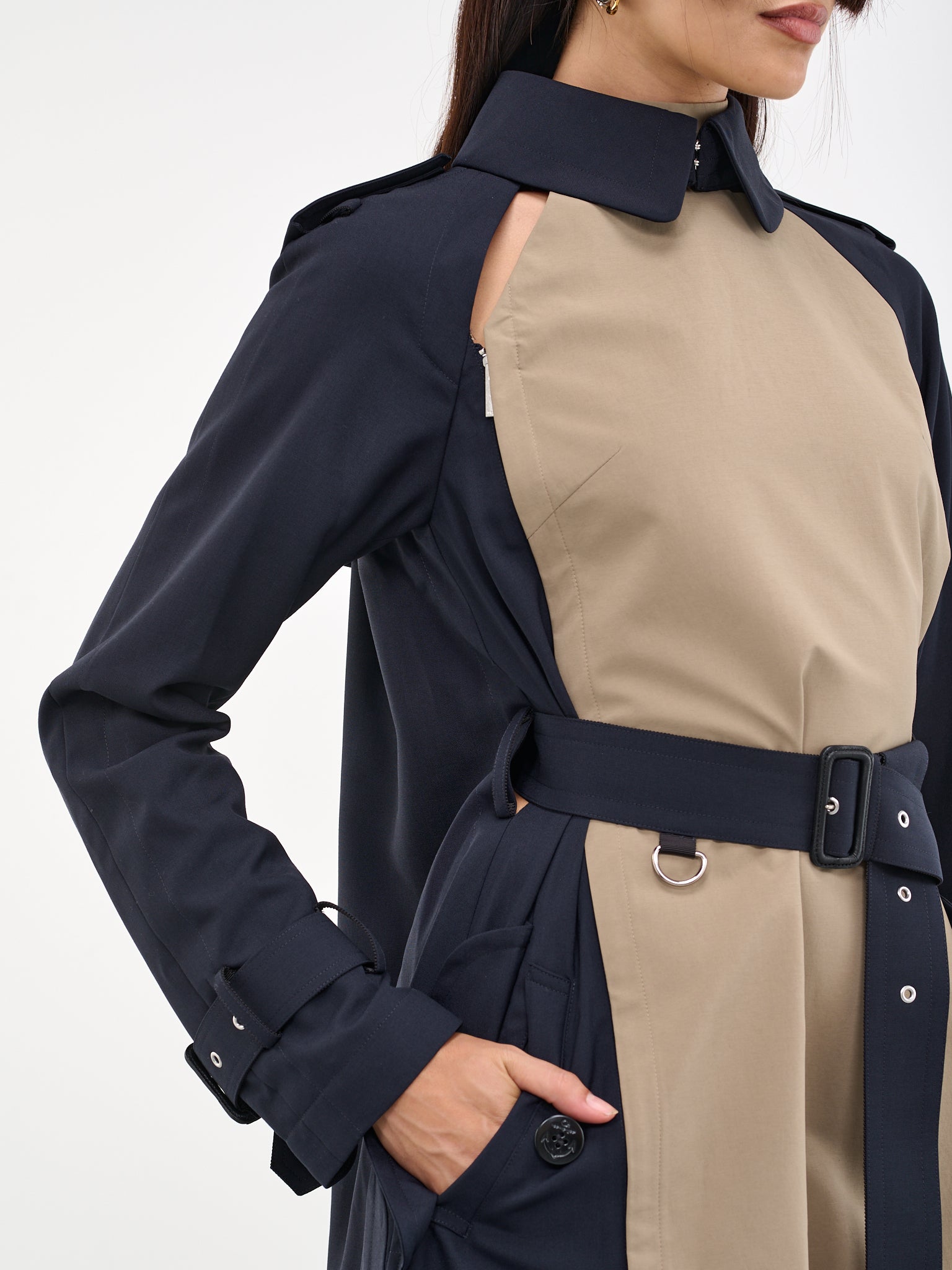 SACAI Paneled Coat Dress | H.Lorenzo