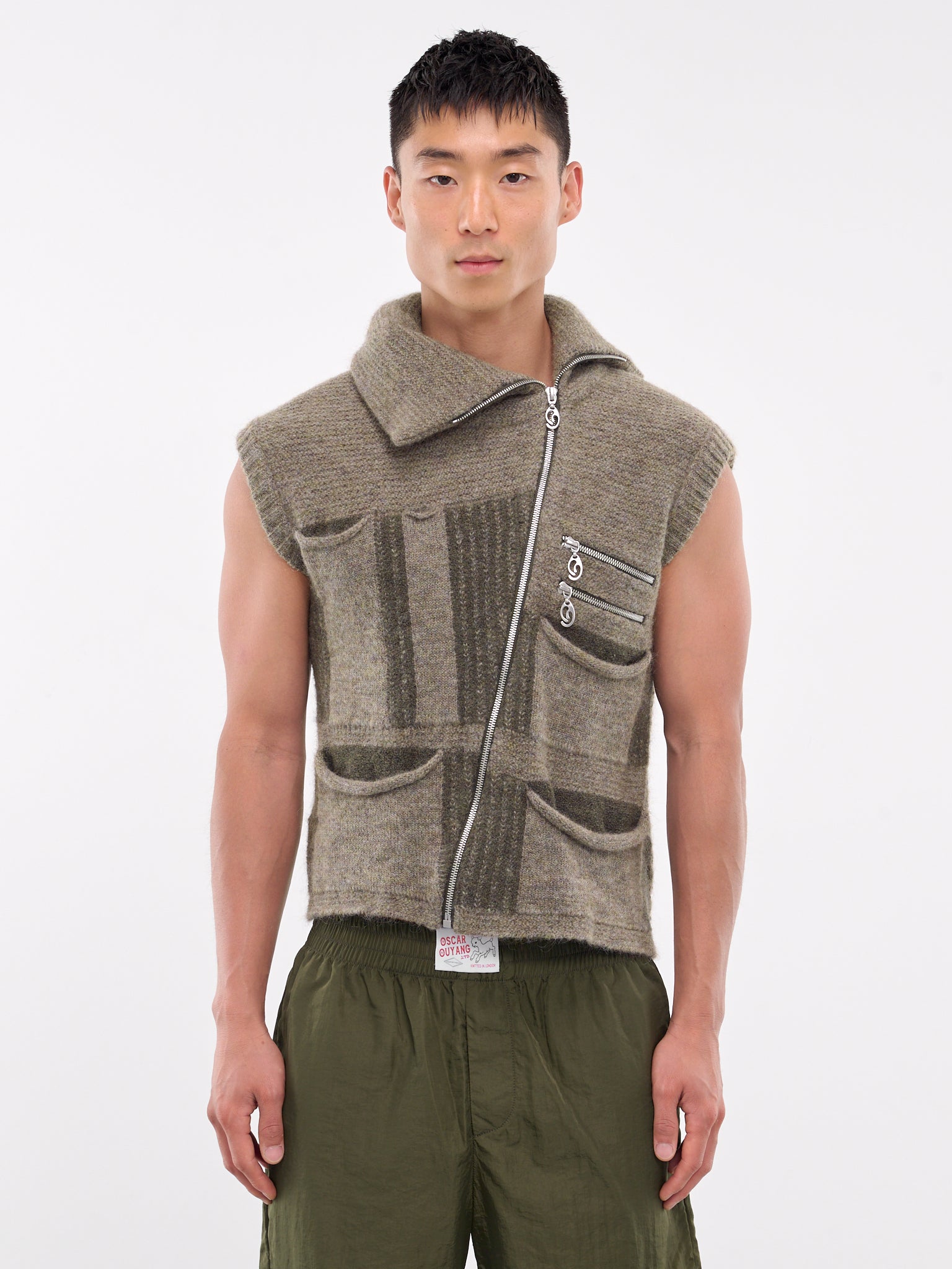 Alocasia Lace Technical Gillet (230007-KHAKI-MULTI)