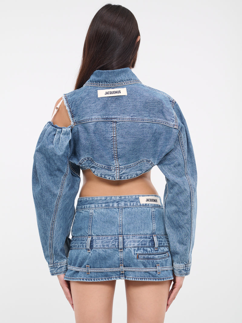 Marni H.Lorenzo Flocked Denim Trucker Jacket