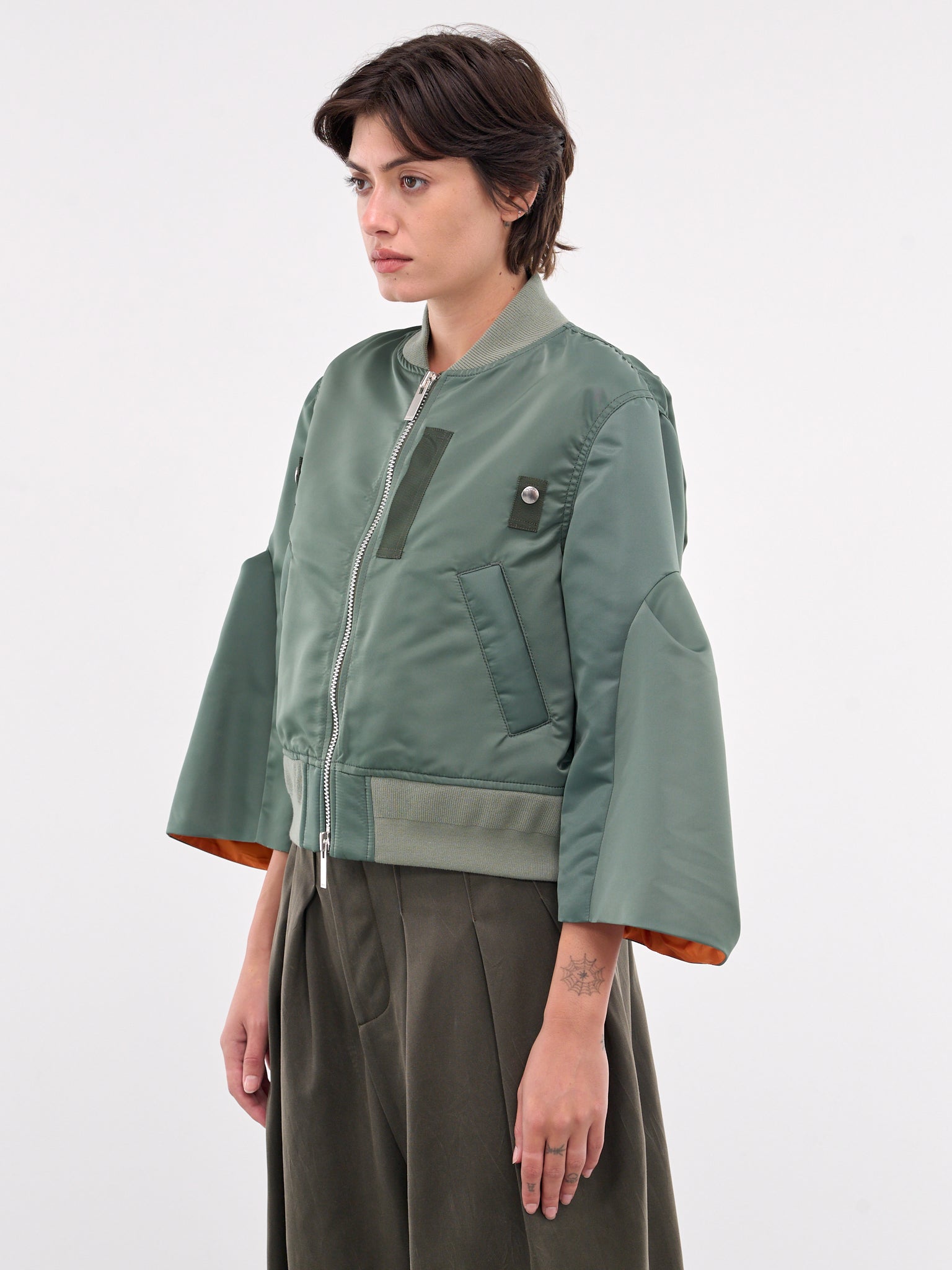 Nylon Twill Blouson (24-07516-501-KHAKI)